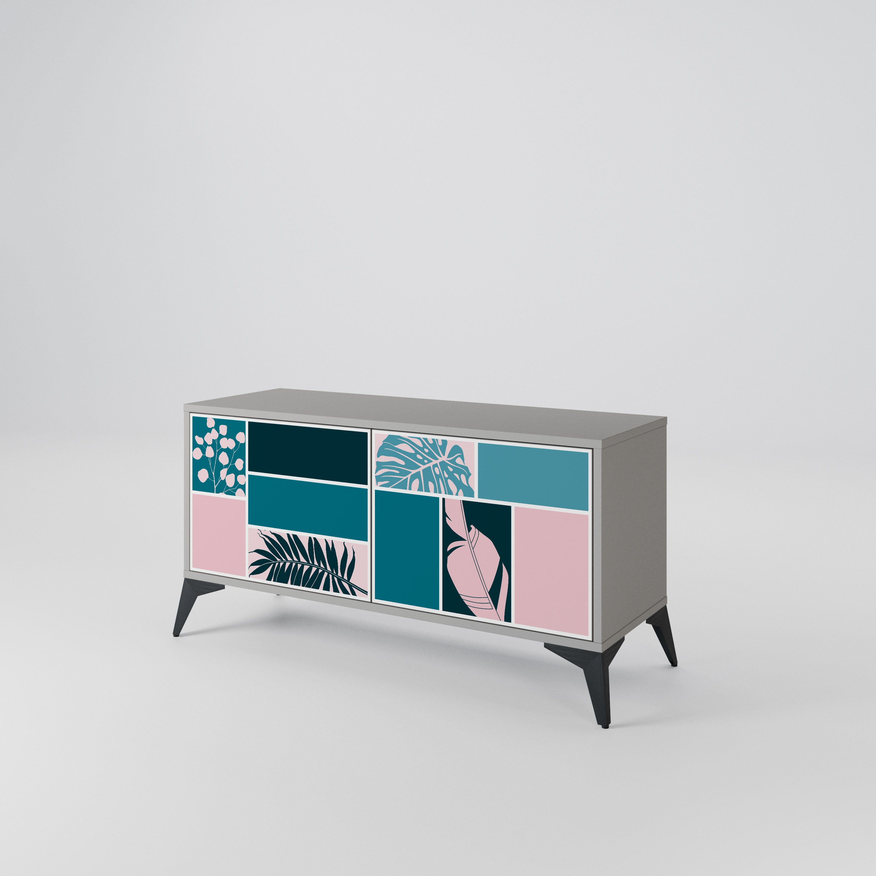 COMBINATION OF SHAPES Συμπαγές έπιπλο τηλεόρασης 2-θυρών