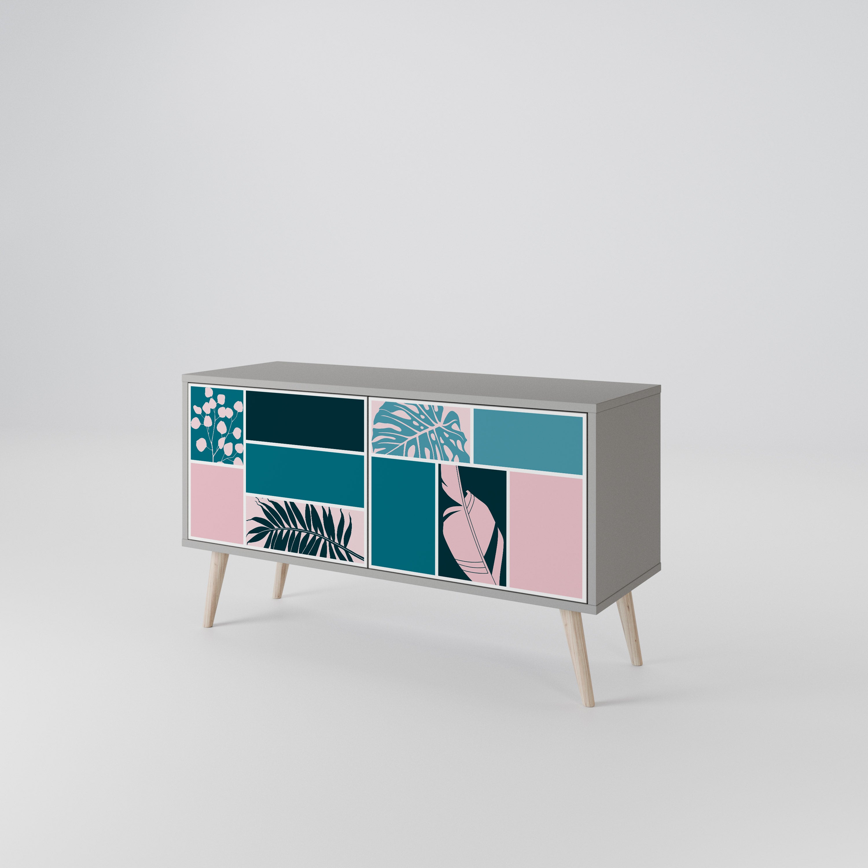 COMBINATION OF SHAPES Συμπαγές έπιπλο τηλεόρασης 2-θυρών