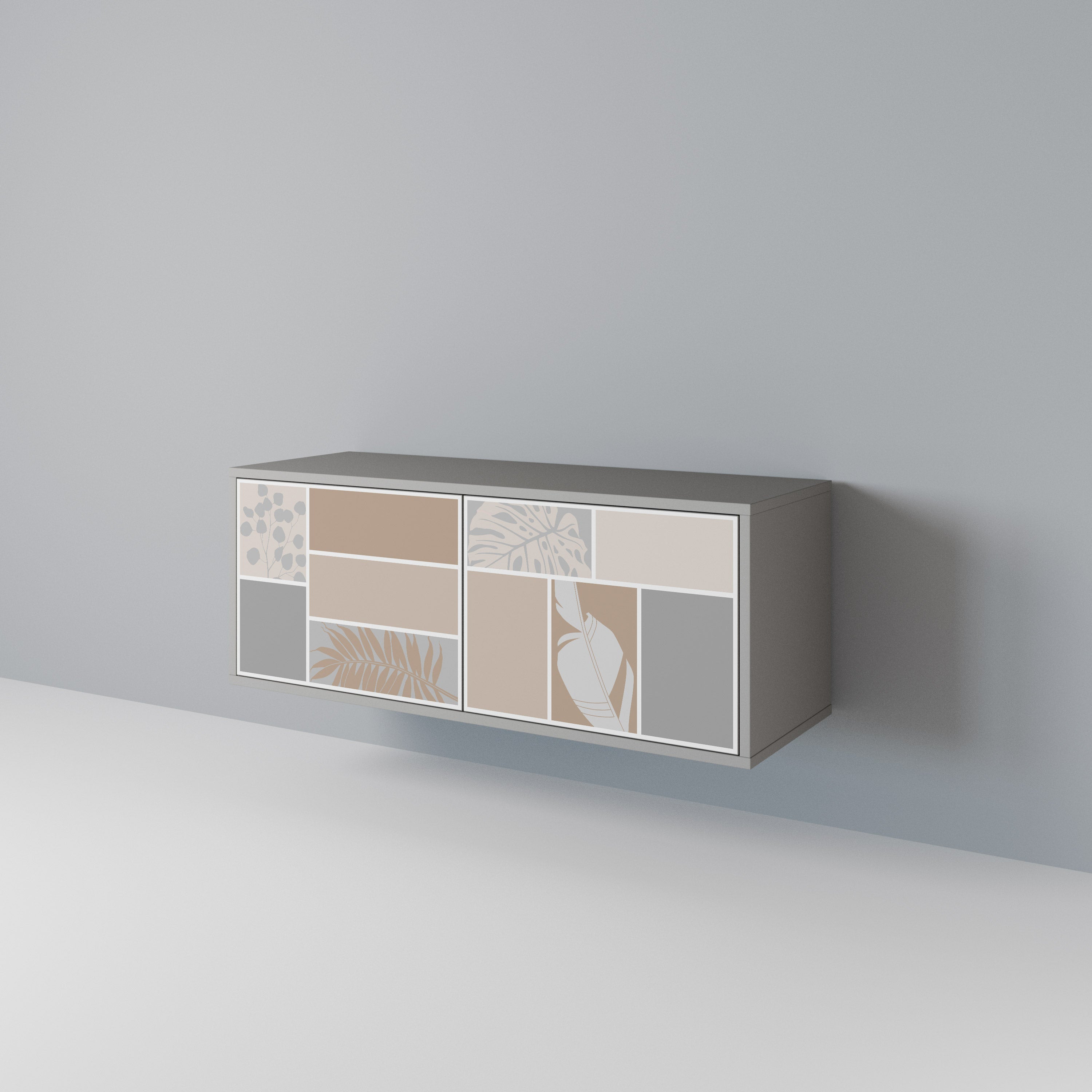 TROPICAL SHAPES Συμπαγές έπιπλο τηλεόρασης 2-θυρών