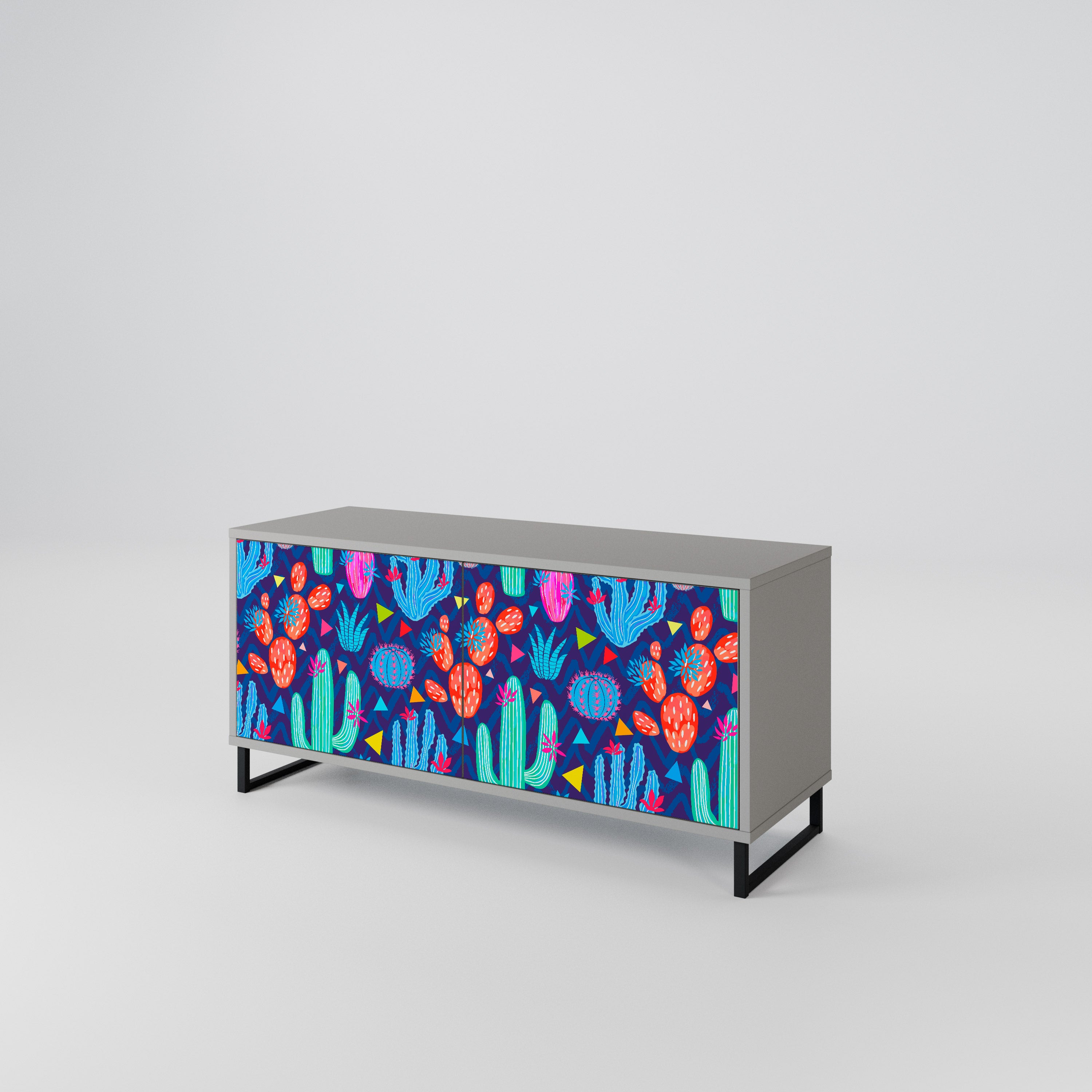 CACTUS VIBES Συμπαγές έπιπλο τηλεόρασης 2-θυρών