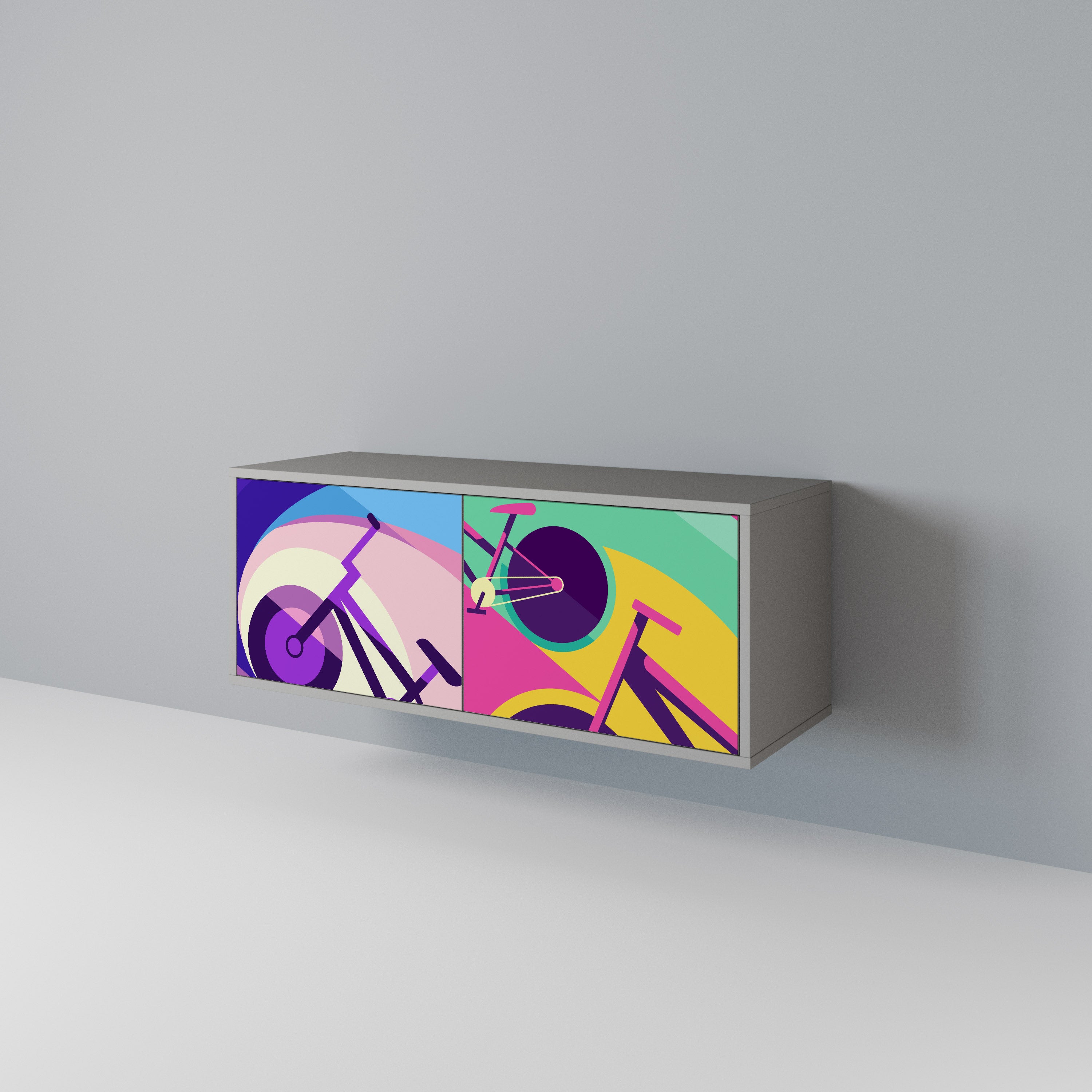 BIKE DREAMS Συμπαγές έπιπλο τηλεόρασης 2-θυρών