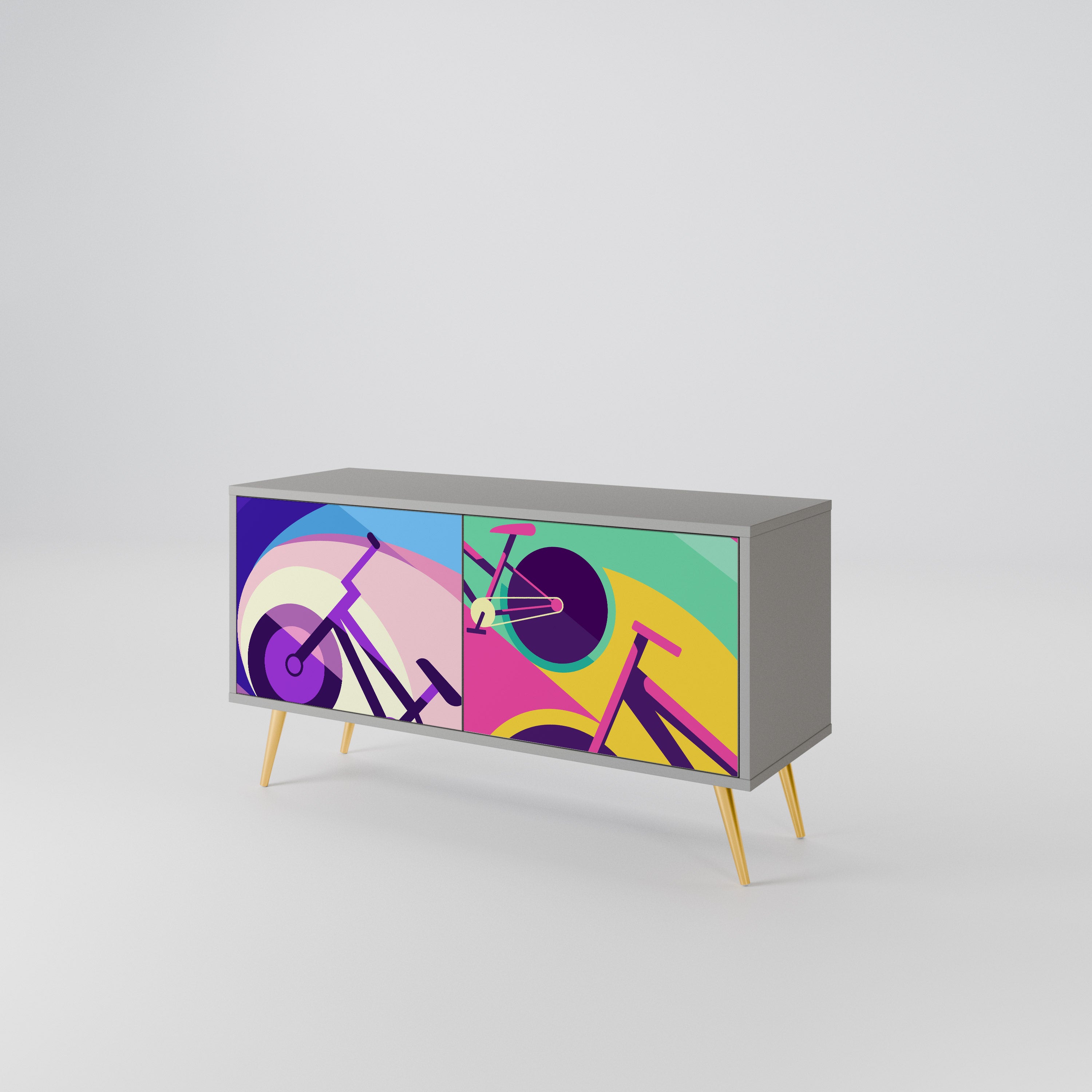 BIKE DREAMS Συμπαγές έπιπλο τηλεόρασης 2-θυρών