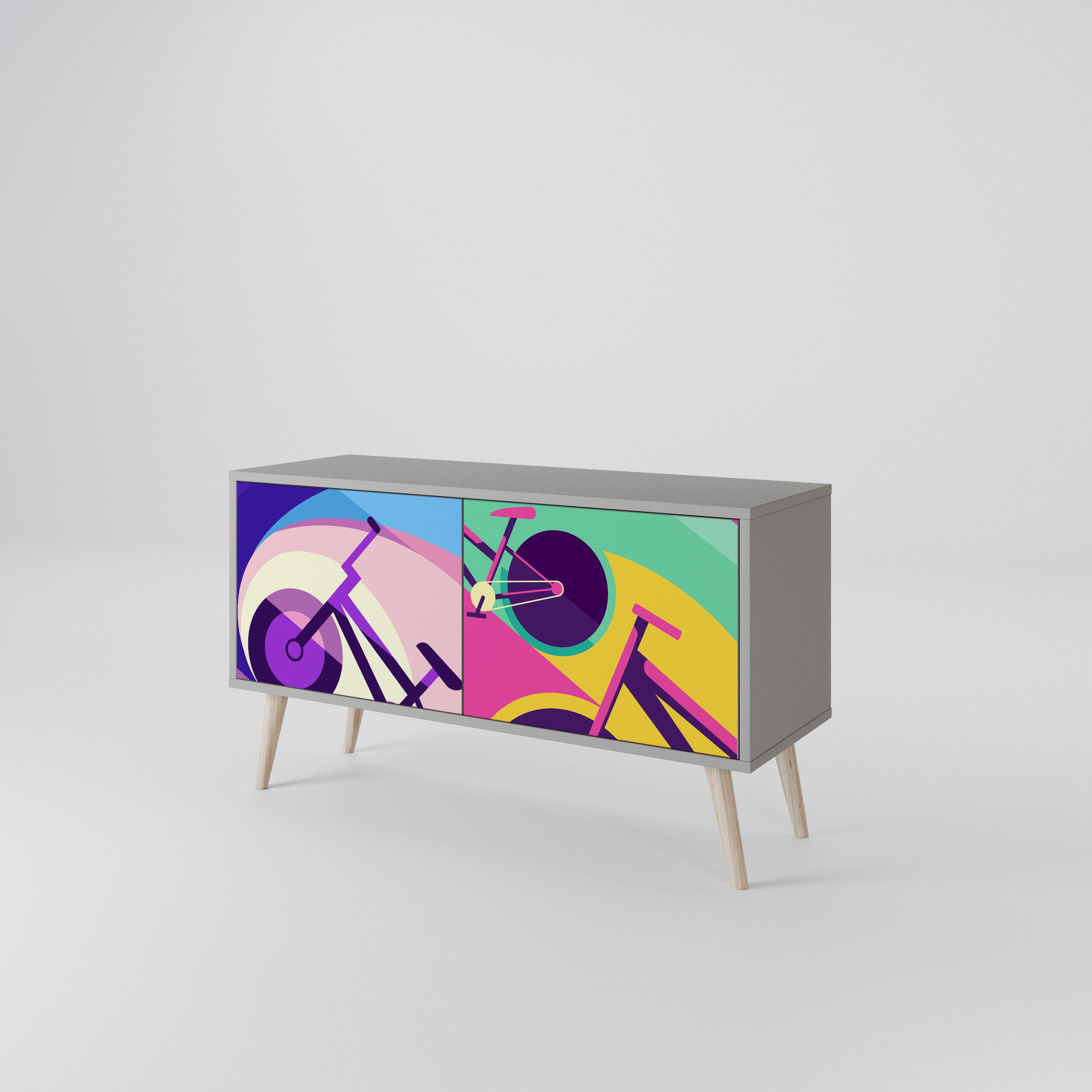 BIKE DREAMS Συμπαγές έπιπλο τηλεόρασης 2-θυρών