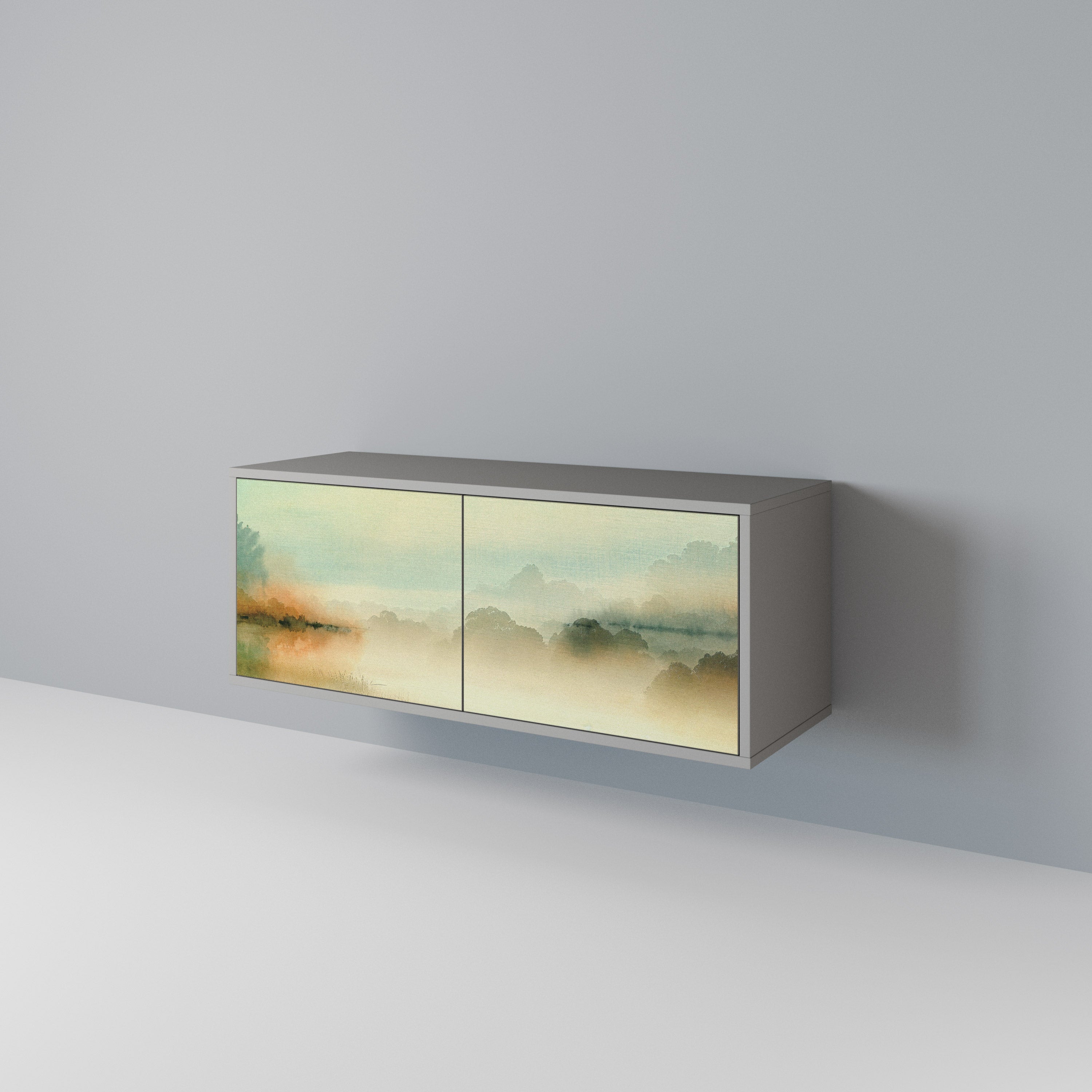 MORNING BY THE LAKE Συμπαγές έπιπλο τηλεόρασης 2-θυρών