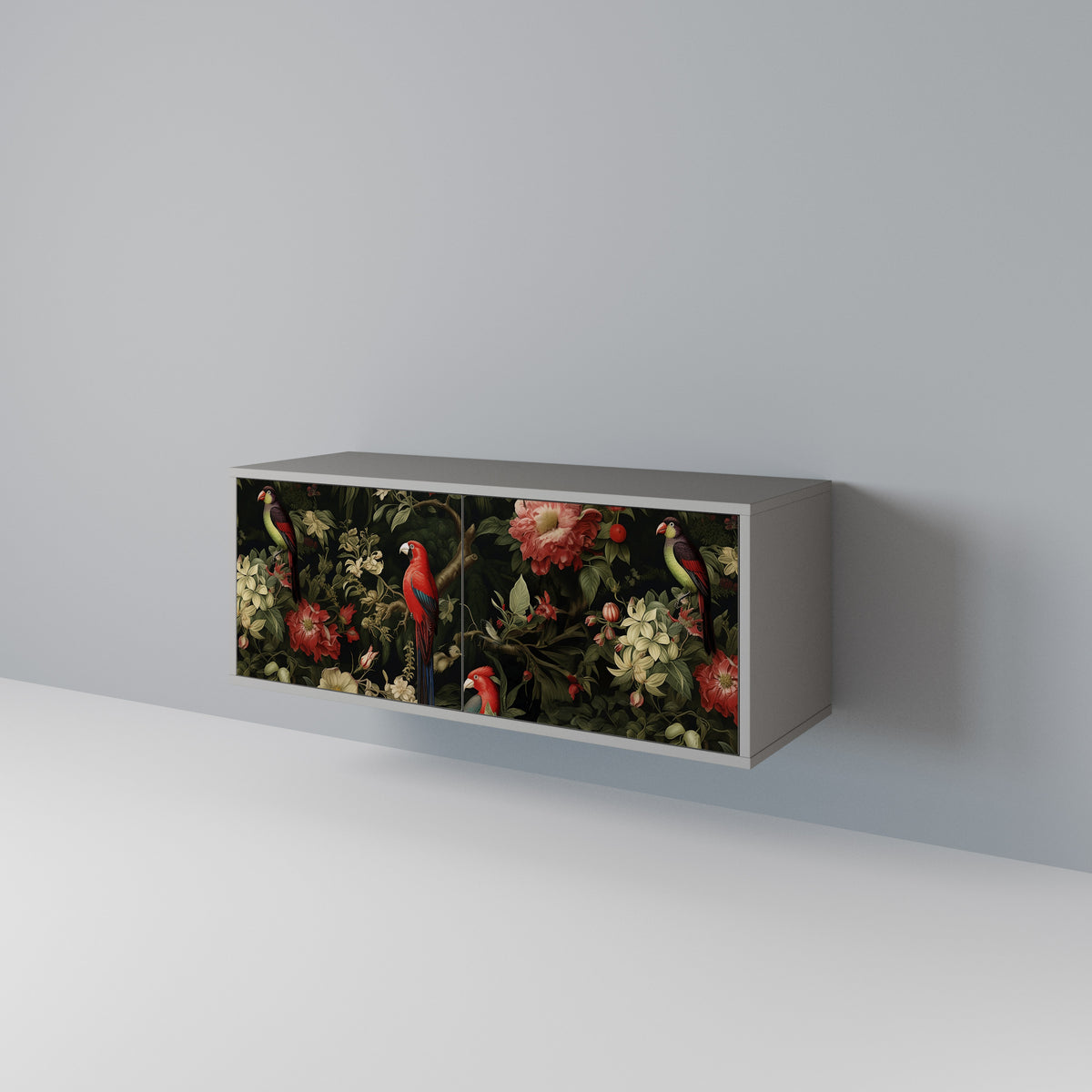 FLORAL FANTASIA Συμπαγές έπιπλο τηλεόρασης 2-θυρών