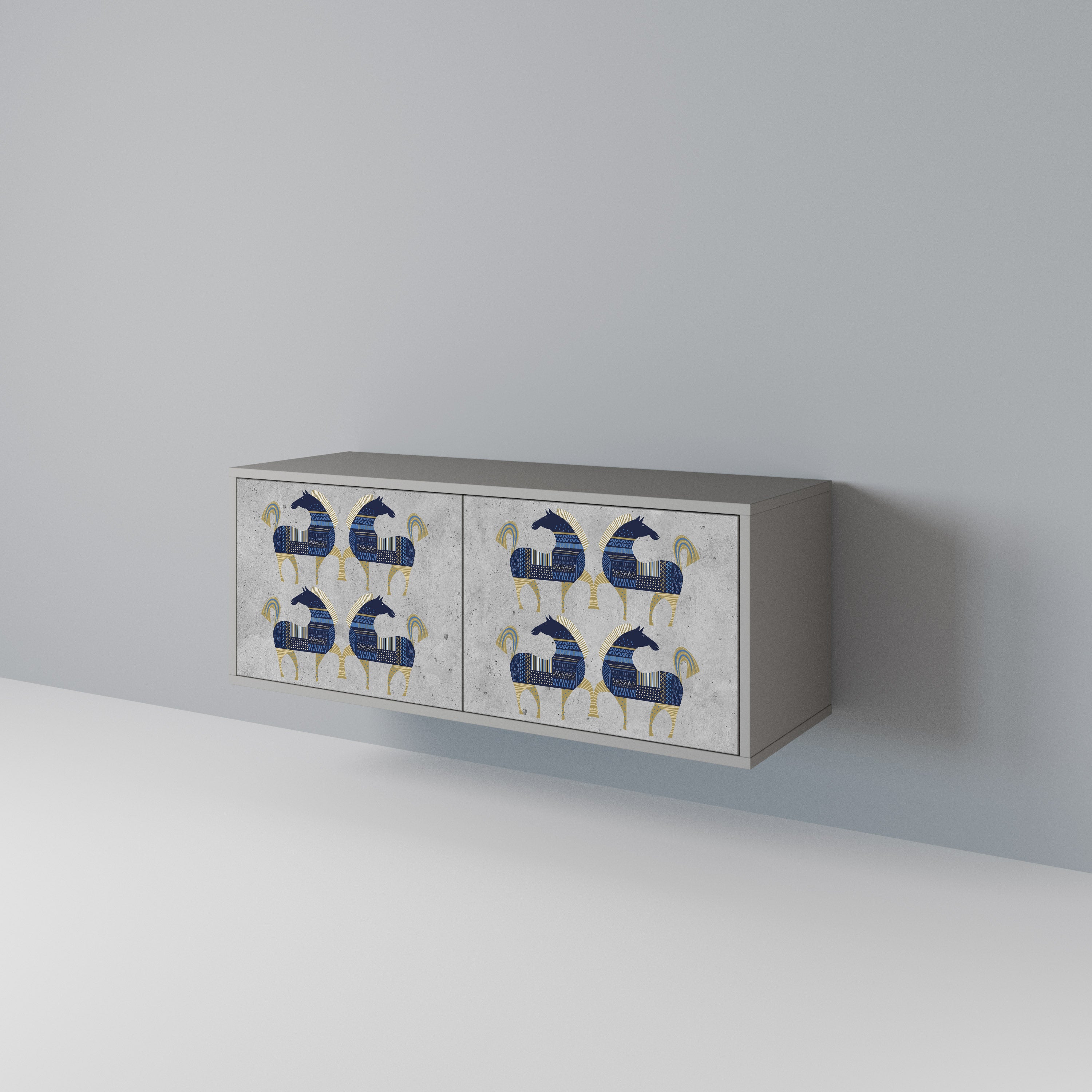 MAJESTIC STEED Συμπαγές έπιπλο τηλεόρασης 2-θυρών