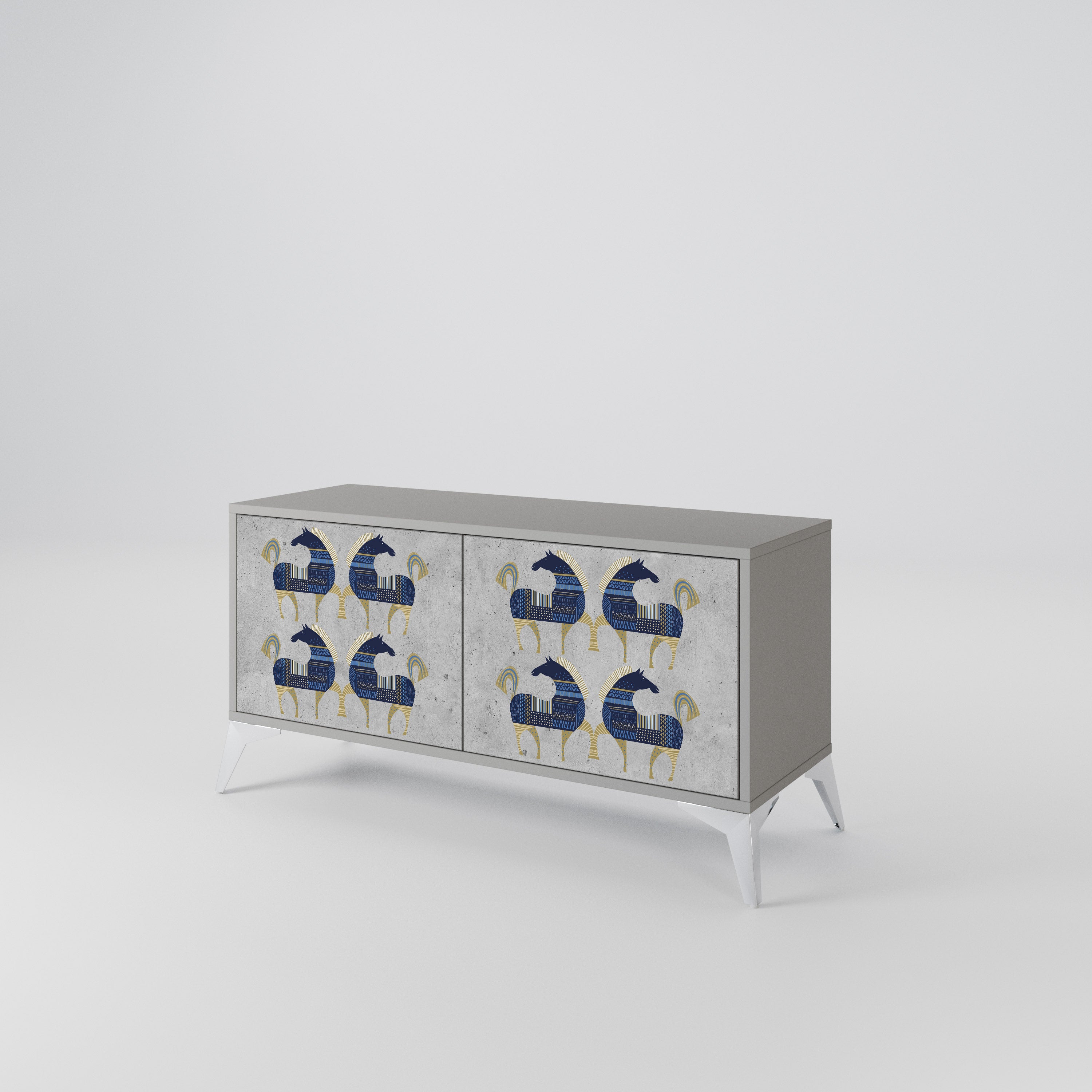 MAJESTIC STEED Συμπαγές έπιπλο τηλεόρασης 2-θυρών