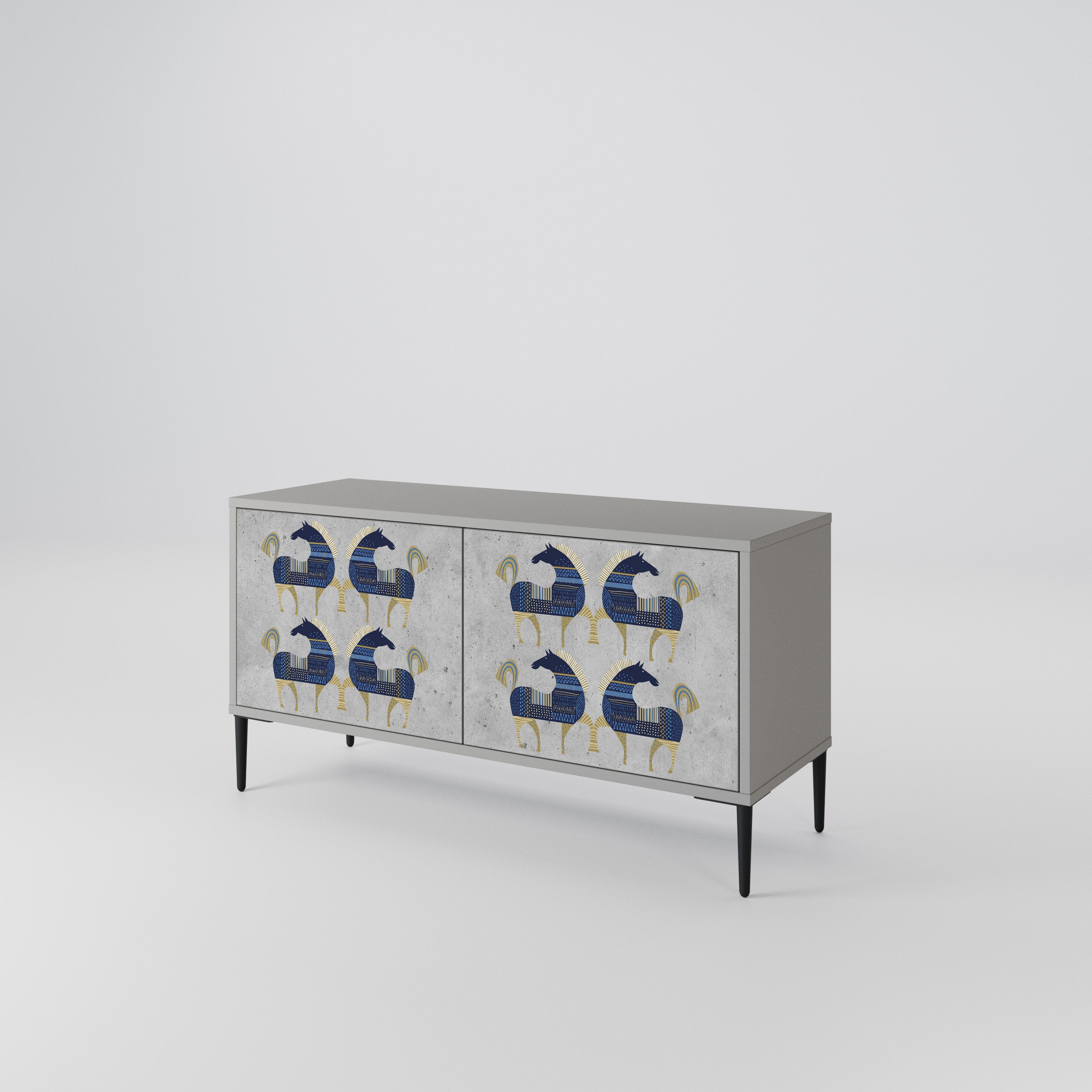 MAJESTIC STEED Συμπαγές έπιπλο τηλεόρασης 2-θυρών