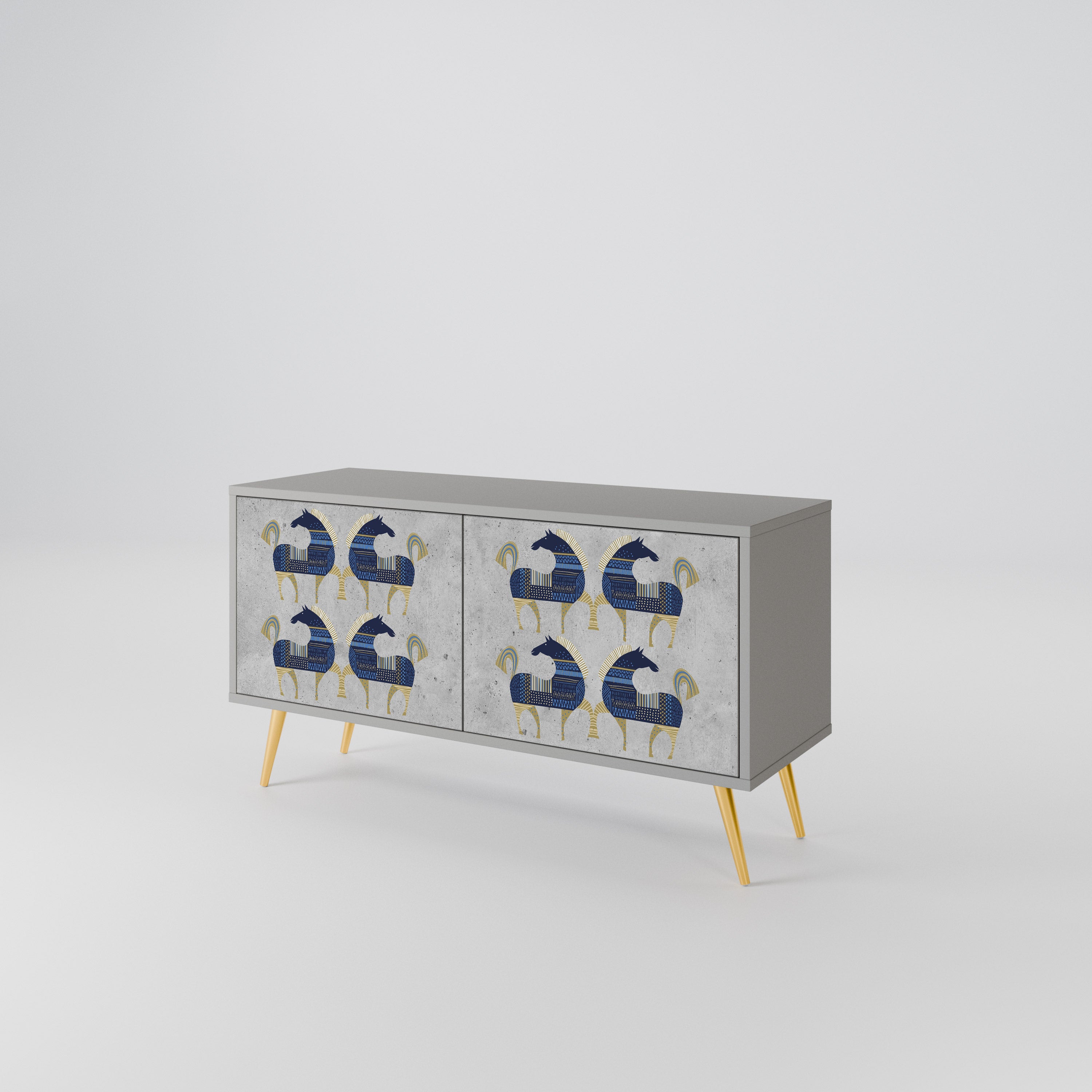 MAJESTIC STEED Συμπαγές έπιπλο τηλεόρασης 2-θυρών