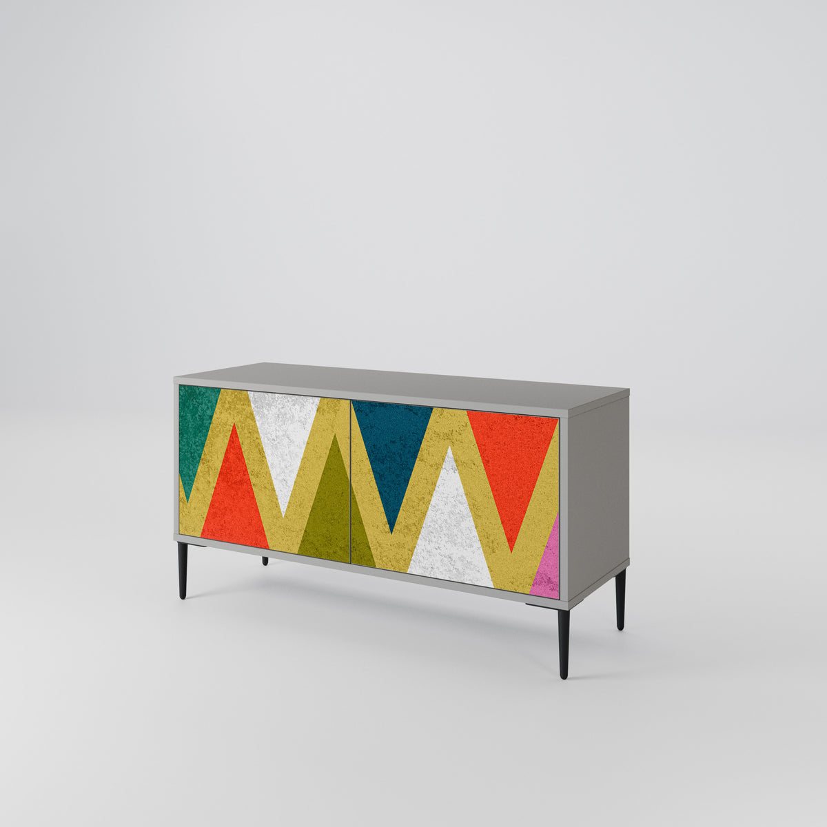 COLORFUL TRIANGLES Συμπαγές έπιπλο τηλεόρασης 2-θυρών