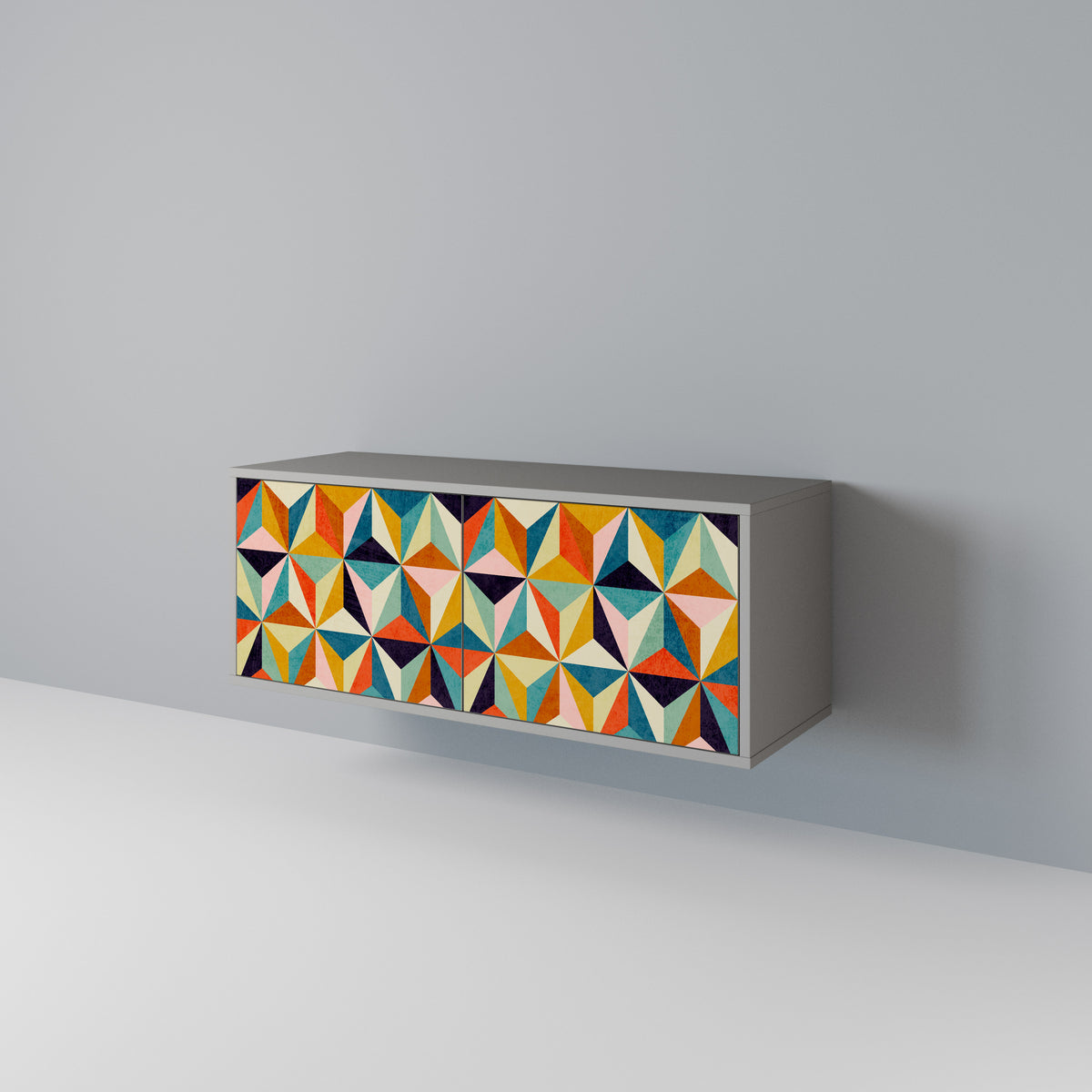 TESSELATE TREASURES Compact 2-Door TV Cabinet