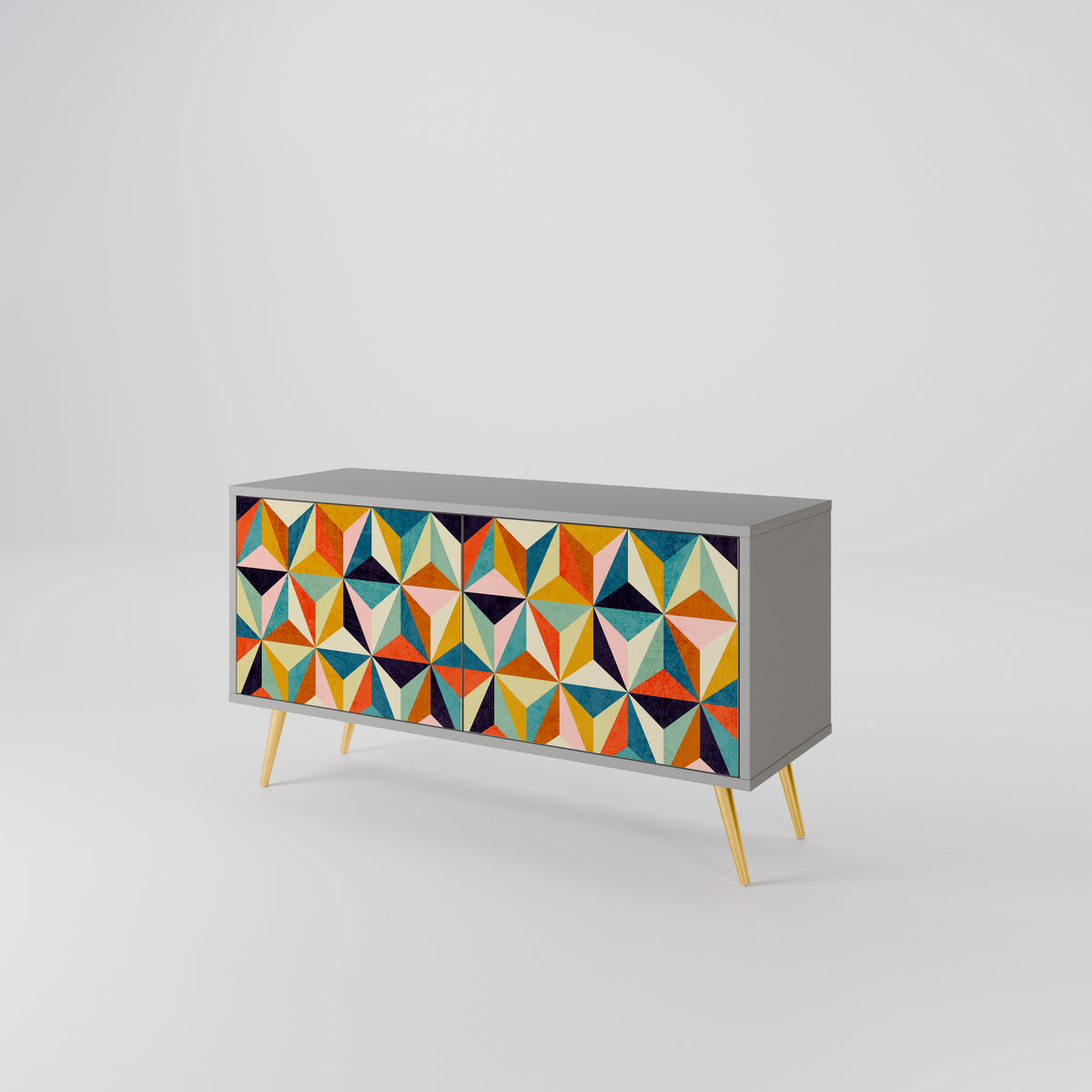 TESSELATE TREASURES Compact 2-Door TV Cabinet