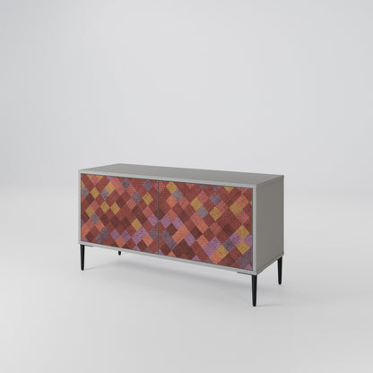 PAINTED SQUARES Συμπαγές έπιπλο τηλεόρασης 2-θυρών