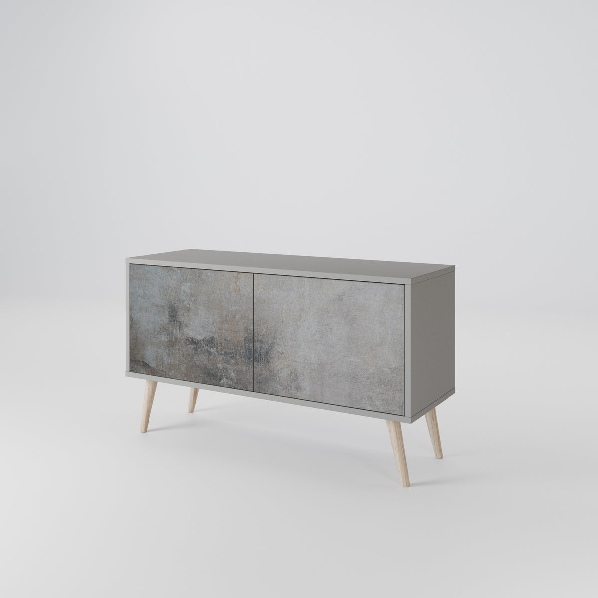 CONCRETE WALL Συμπαγές έπιπλο τηλεόρασης 2-θυρών