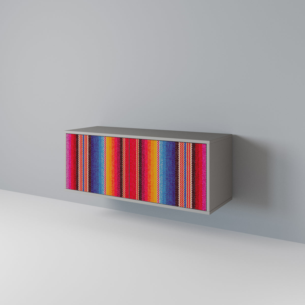 ETHNIC MEXICAN Compact 2-Door TV Cabinet