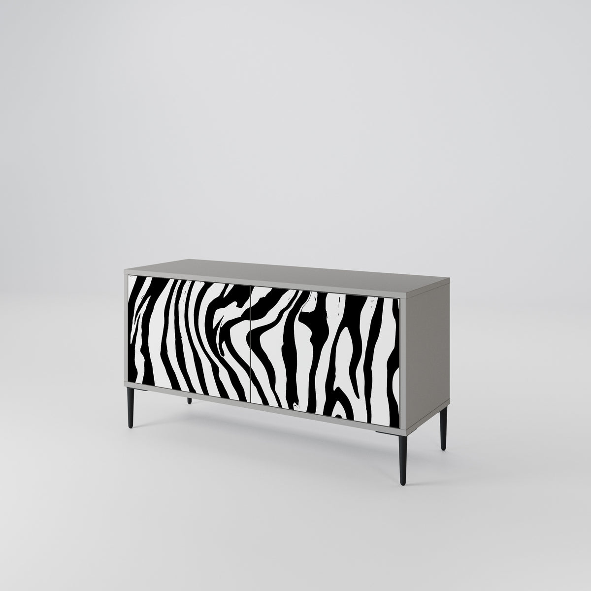 SPLENDID ZEBRA Compact 2-Door TV Cabinet