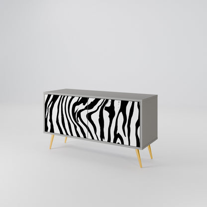 SPLENDID ZEBRA Συμπαγές έπιπλο τηλεόρασης 2-θυρών