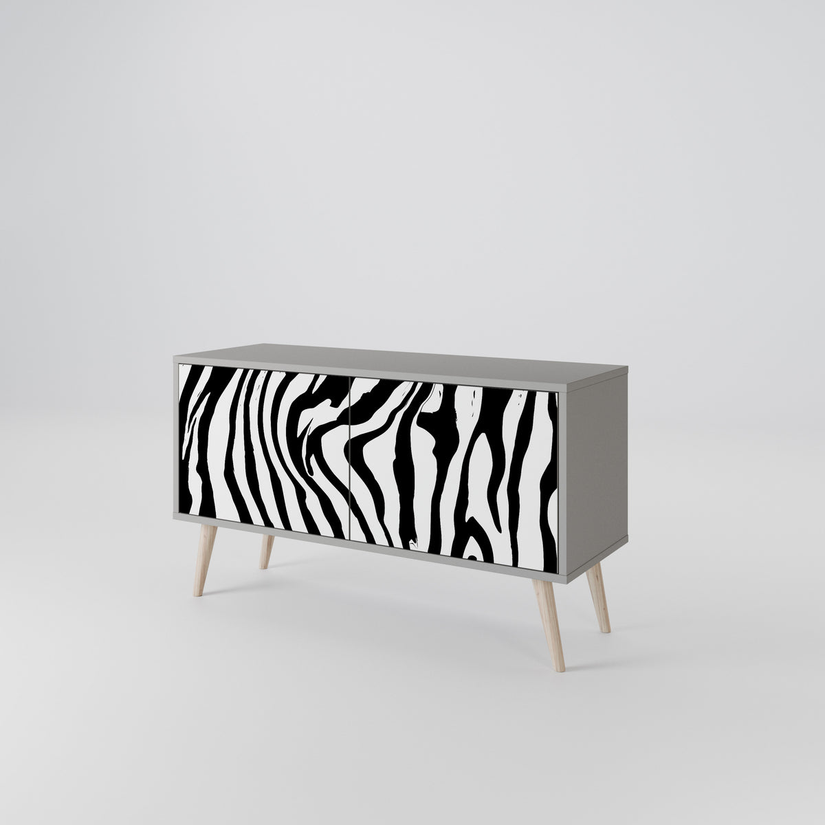 SPLENDID ZEBRA Συμπαγές έπιπλο τηλεόρασης 2-θυρών