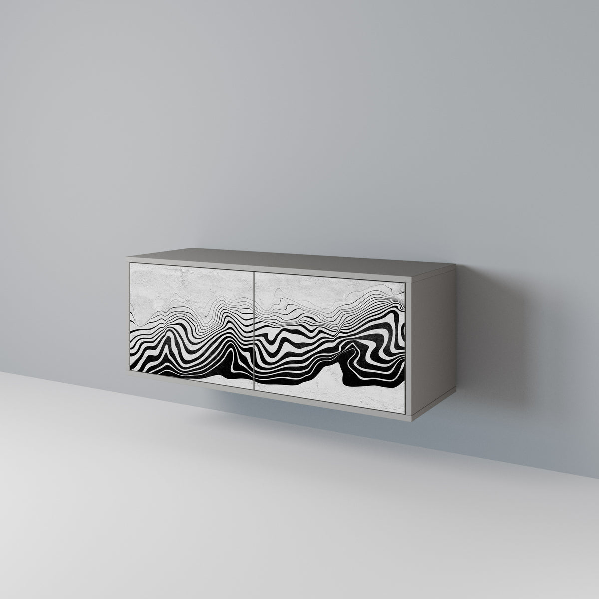 MONOCHROME MIRAGE Συμπαγές έπιπλο τηλεόρασης 2-θυρών