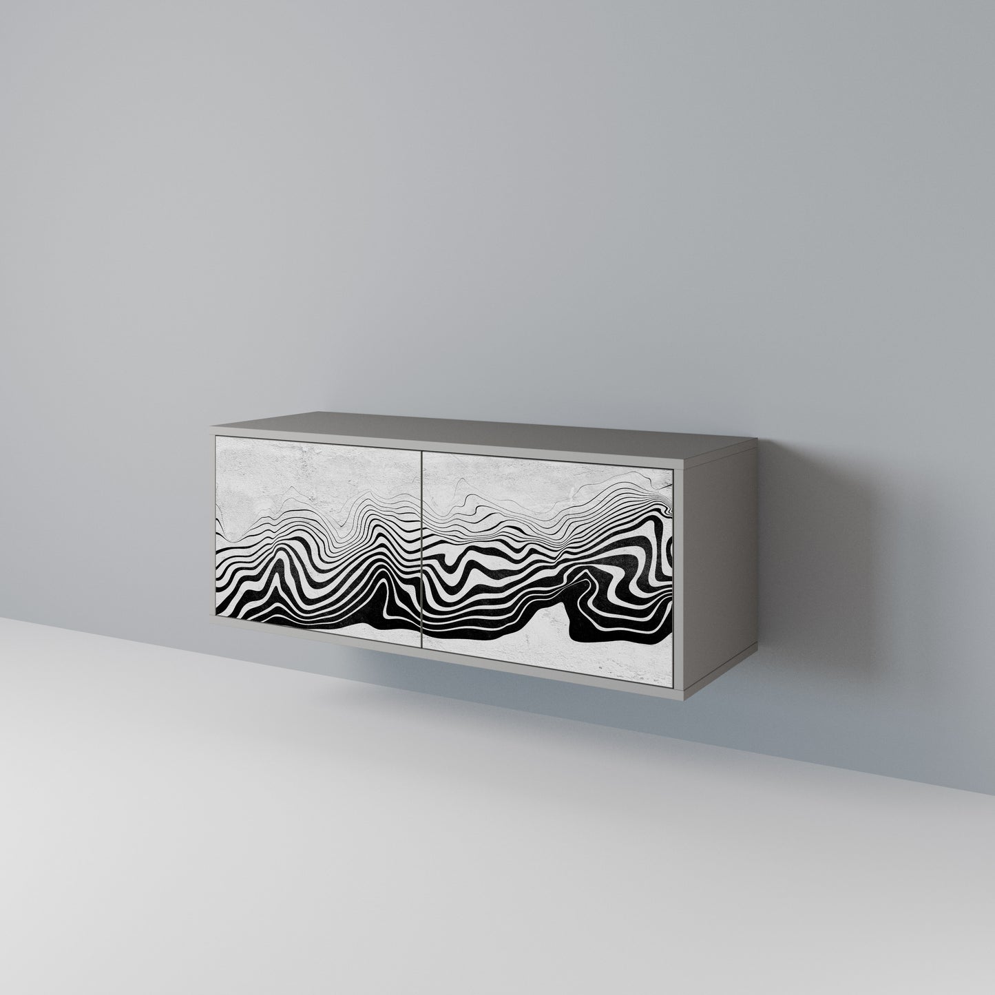 MONOCHROME MIRAGE Συμπαγές έπιπλο τηλεόρασης 2-θυρών
