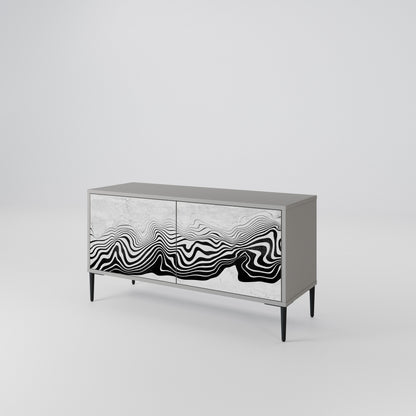 MONOCHROME MIRAGE Συμπαγές έπιπλο τηλεόρασης 2-θυρών