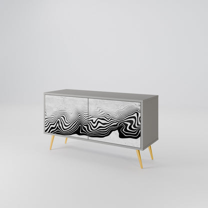 MONOCHROME MIRAGE Συμπαγές έπιπλο τηλεόρασης 2-θυρών