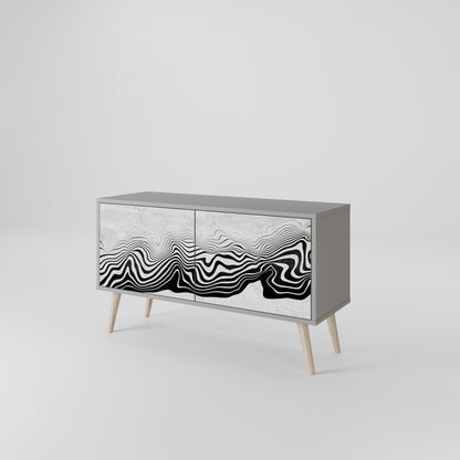 MONOCHROME MIRAGE Συμπαγές έπιπλο τηλεόρασης 2-θυρών