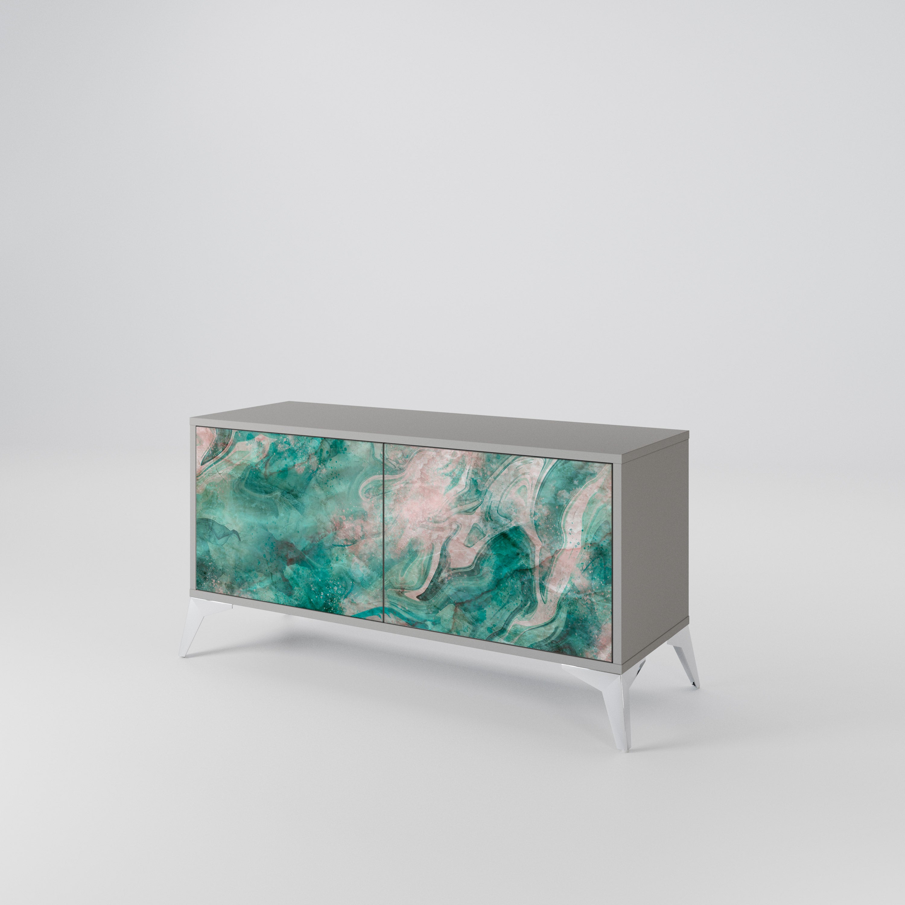 ABSTRACT ALCHEMY Compact 2-Door TV Cabinet