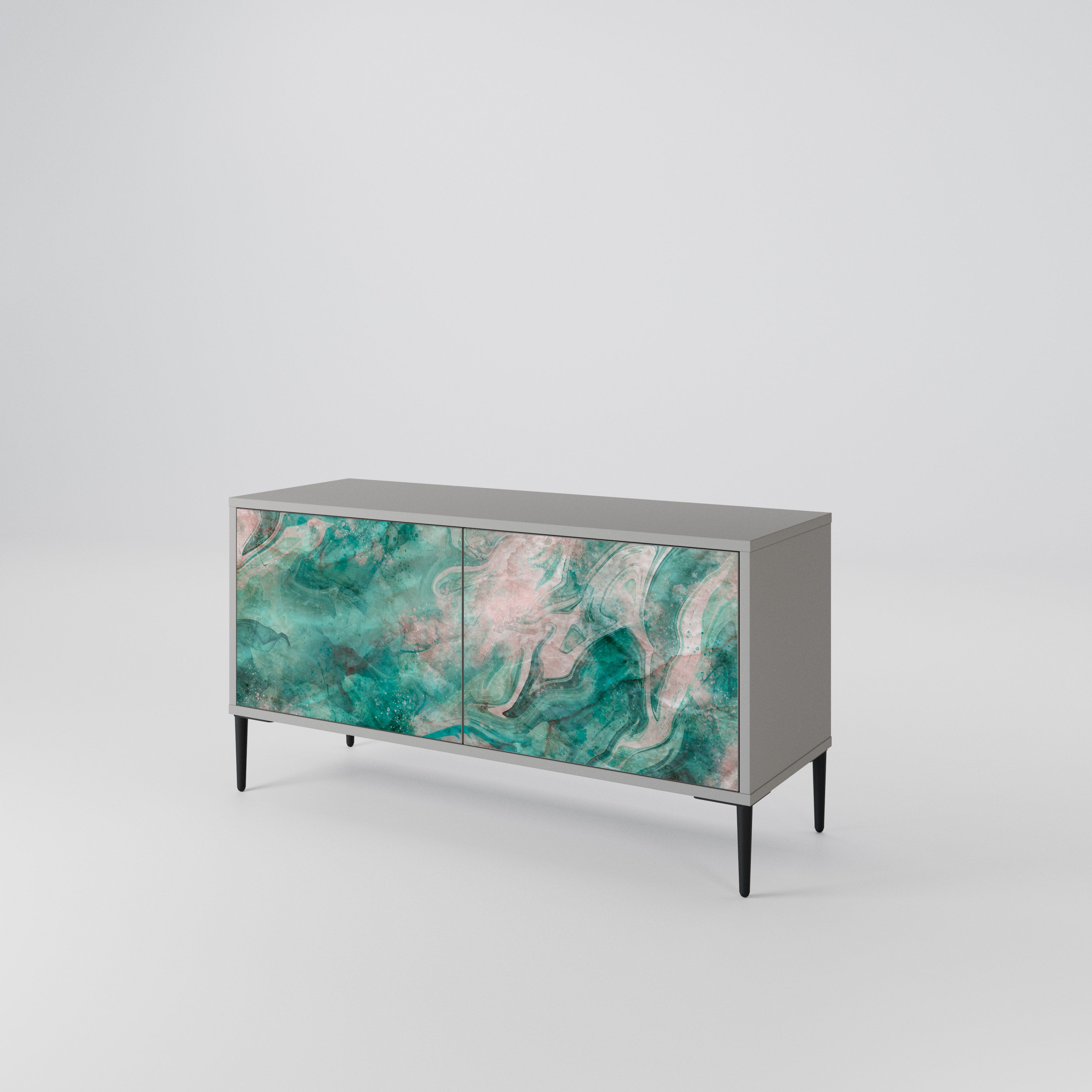 ABSTRACT ALCHEMY Compact 2-Door TV Cabinet