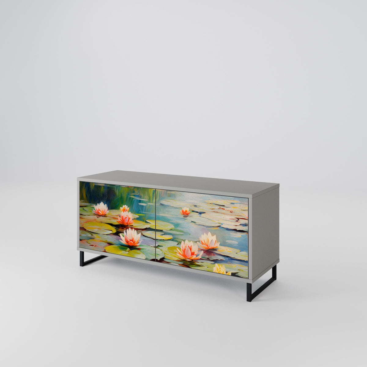 BLOOMING WATERS Συμπαγές έπιπλο τηλεόρασης 2-θυρών
