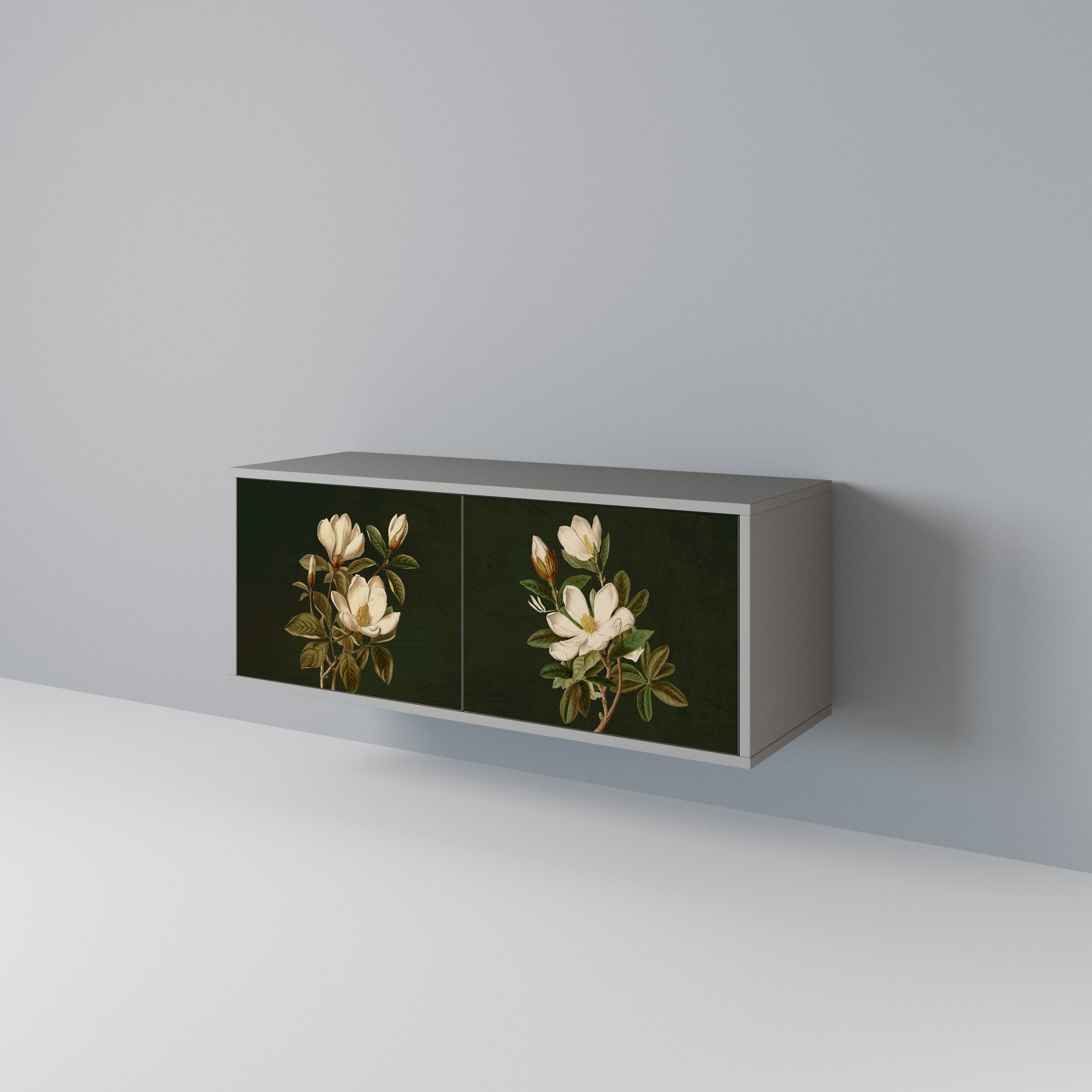 FLORAL NOIR Compact 2-Door TV Cabinet