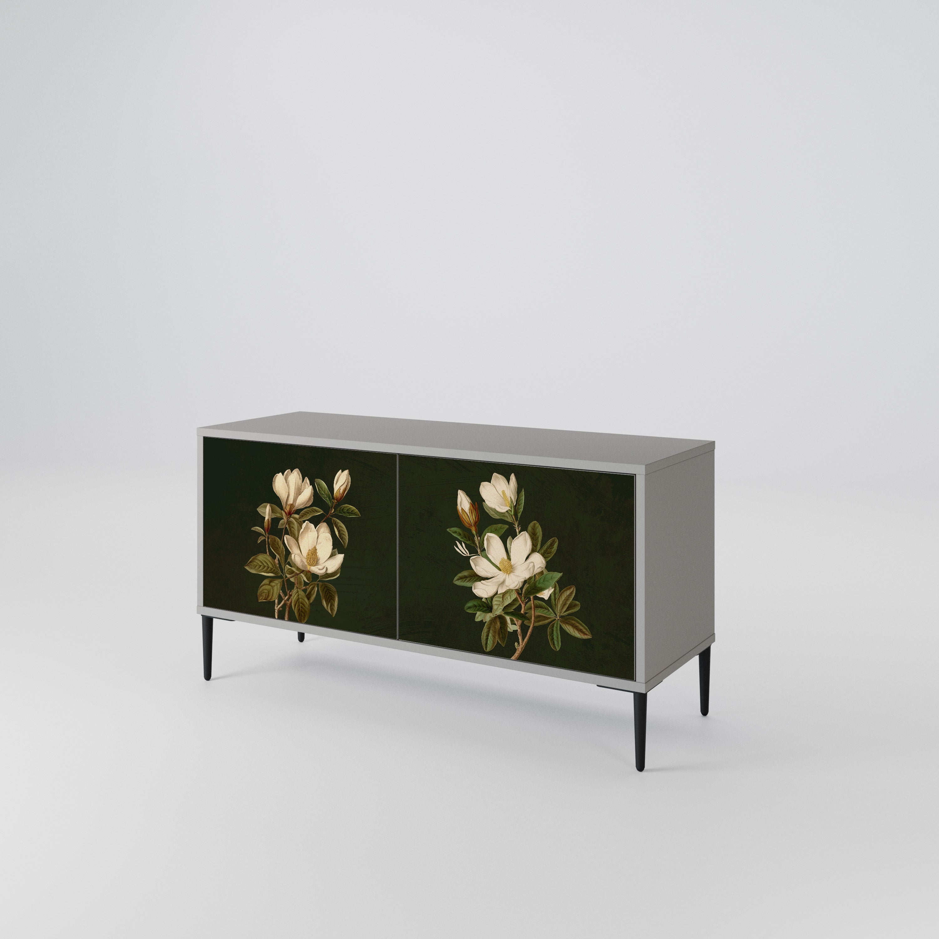 FLORAL NOIR Compact 2-Door TV Cabinet
