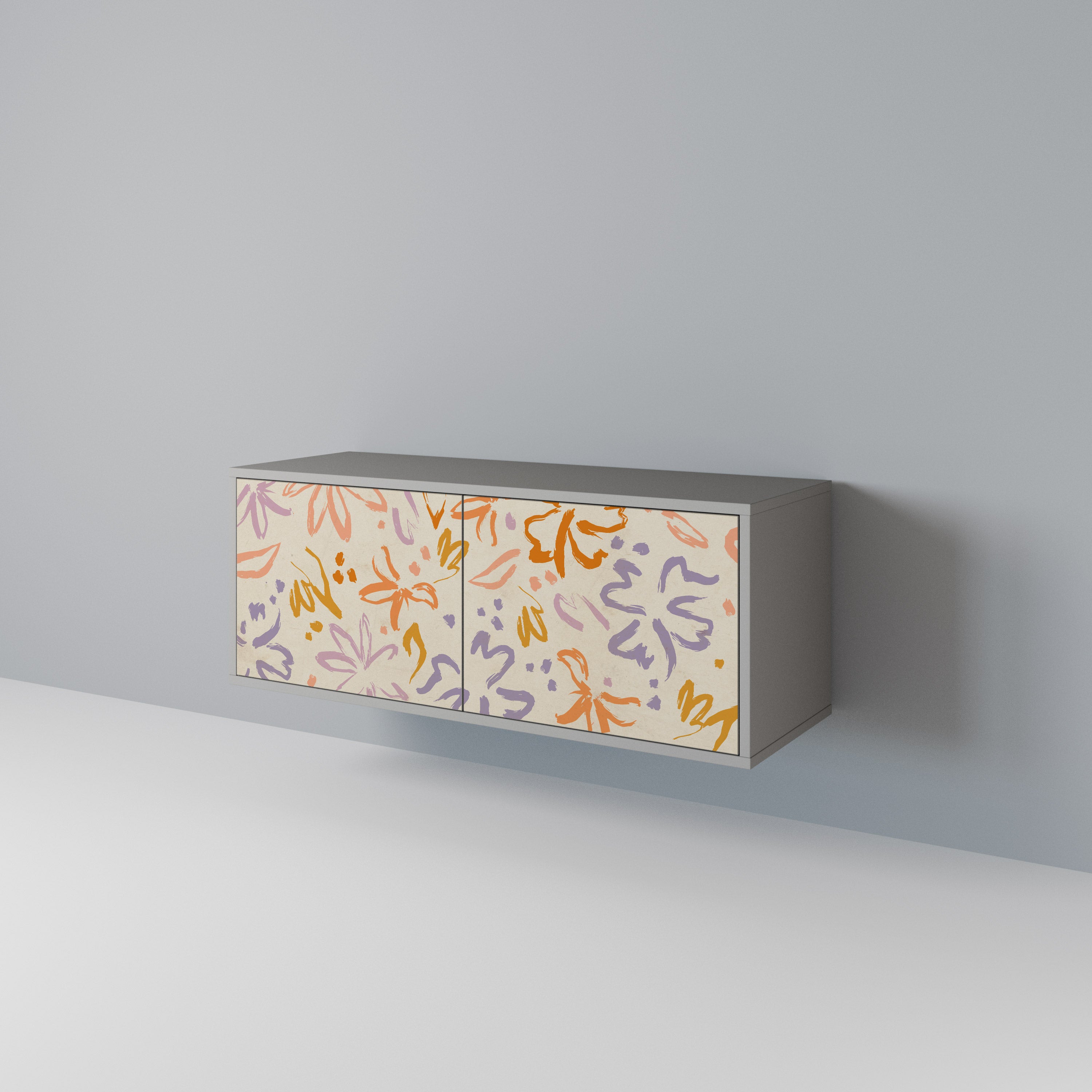 SPRING WHIMSY Compact 2-Door TV Cabinet