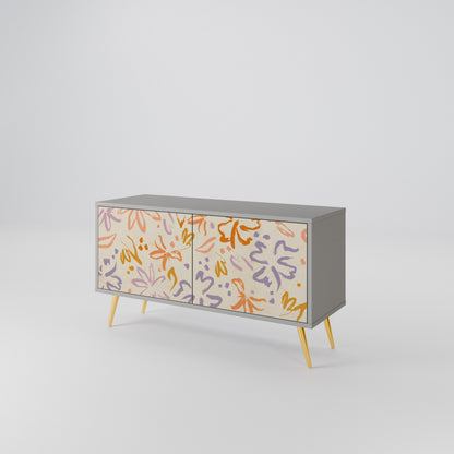 SPRING WHIMSY Compact 2-Door TV Cabinet