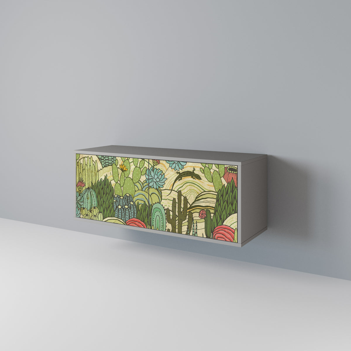 SUCCULENTS KALEIDOSCOPE Συμπαγές έπιπλο τηλεόρασης 2-θυρών