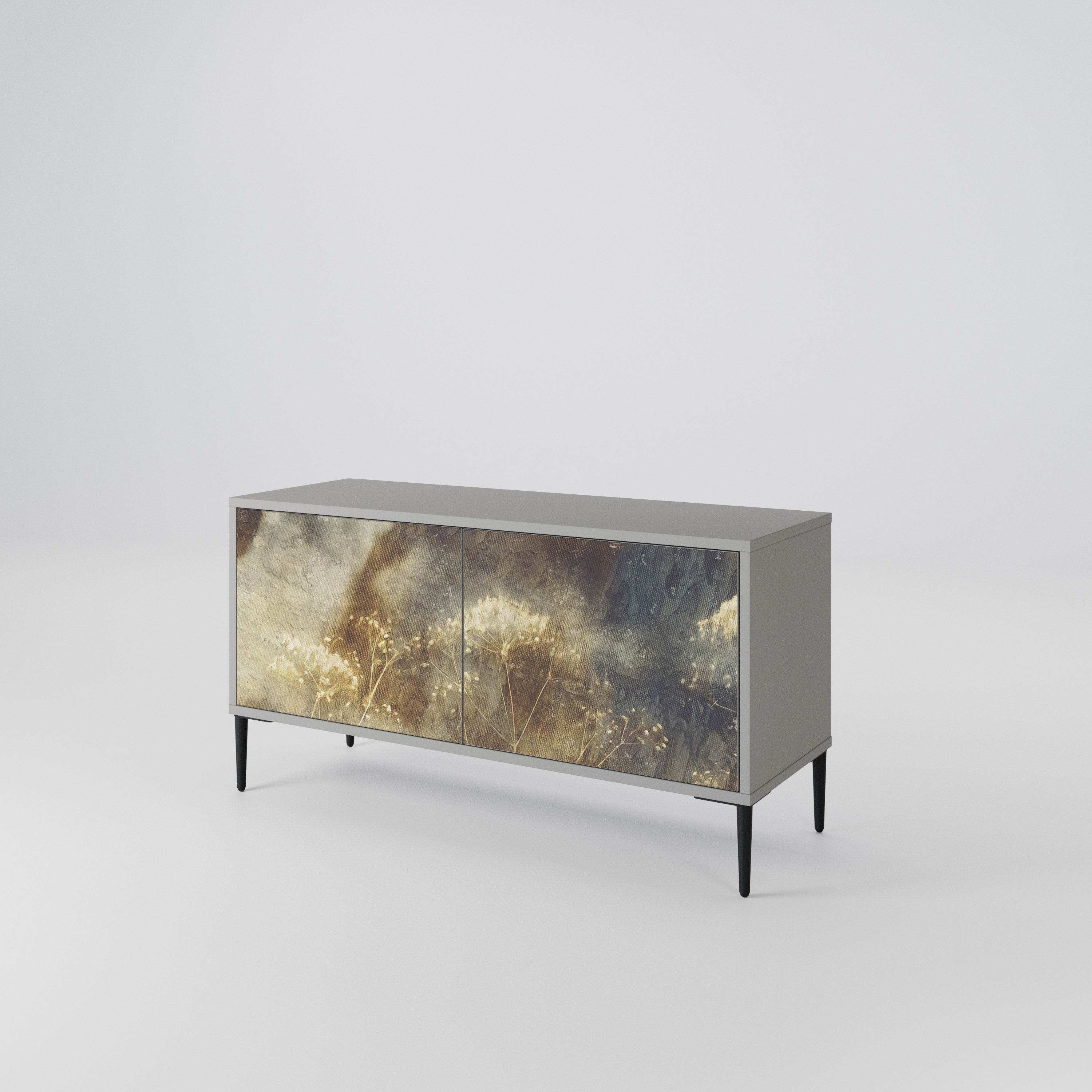 GENTLE POWER Compact 2-Door TV Cabinet