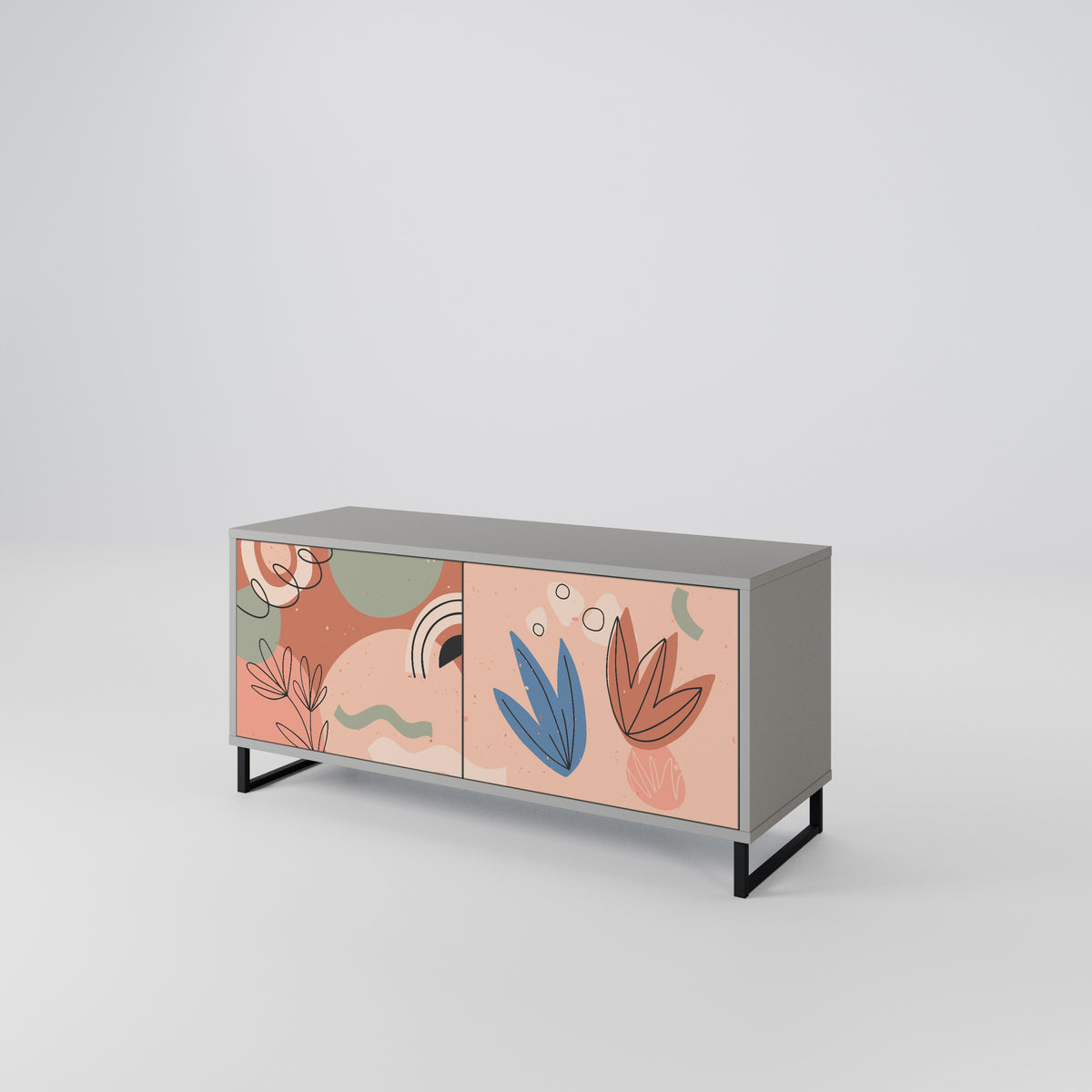 PASTEL DESTINY Compact 2-Door TV Cabinet