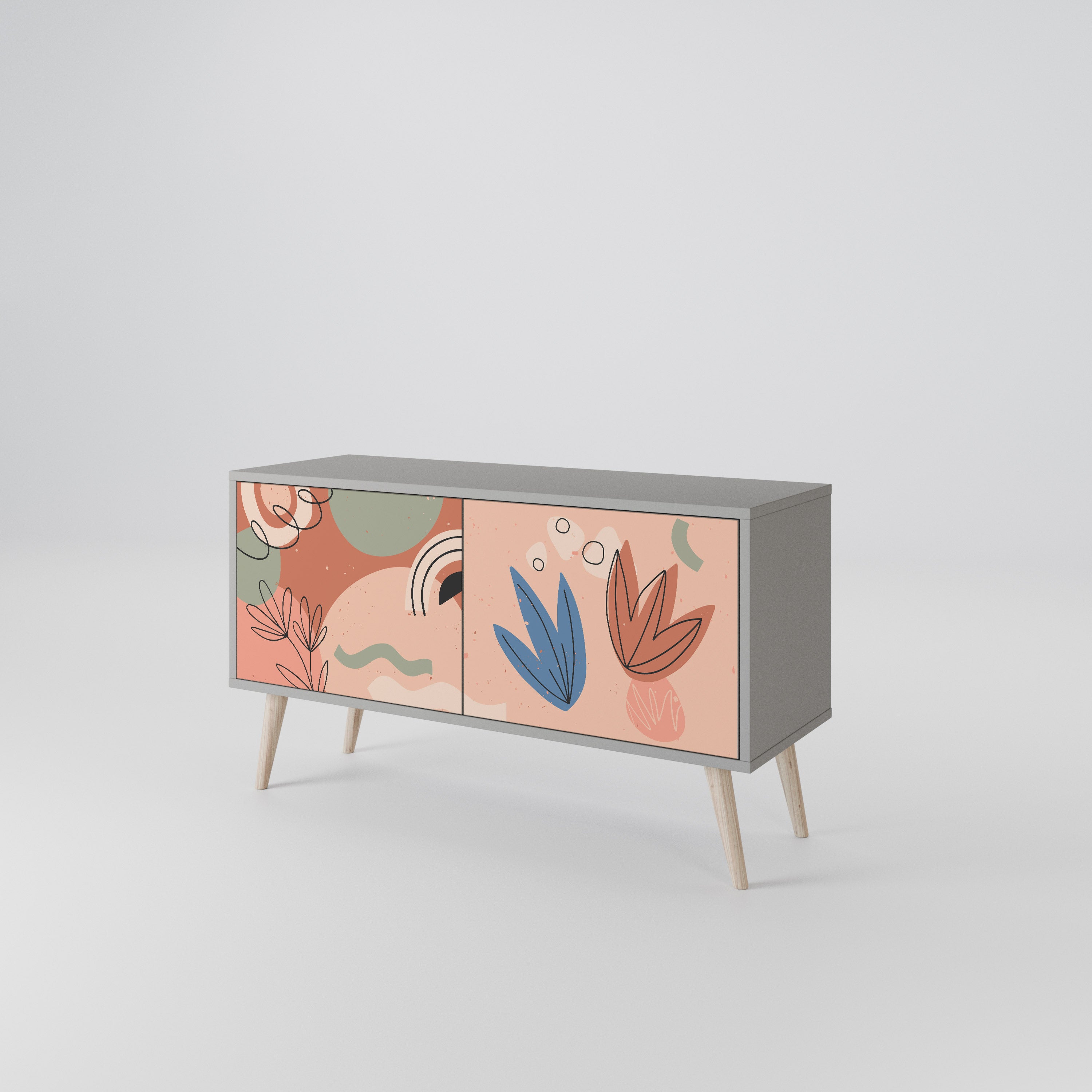 PASTEL DESTINY Compact 2-Door TV Cabinet