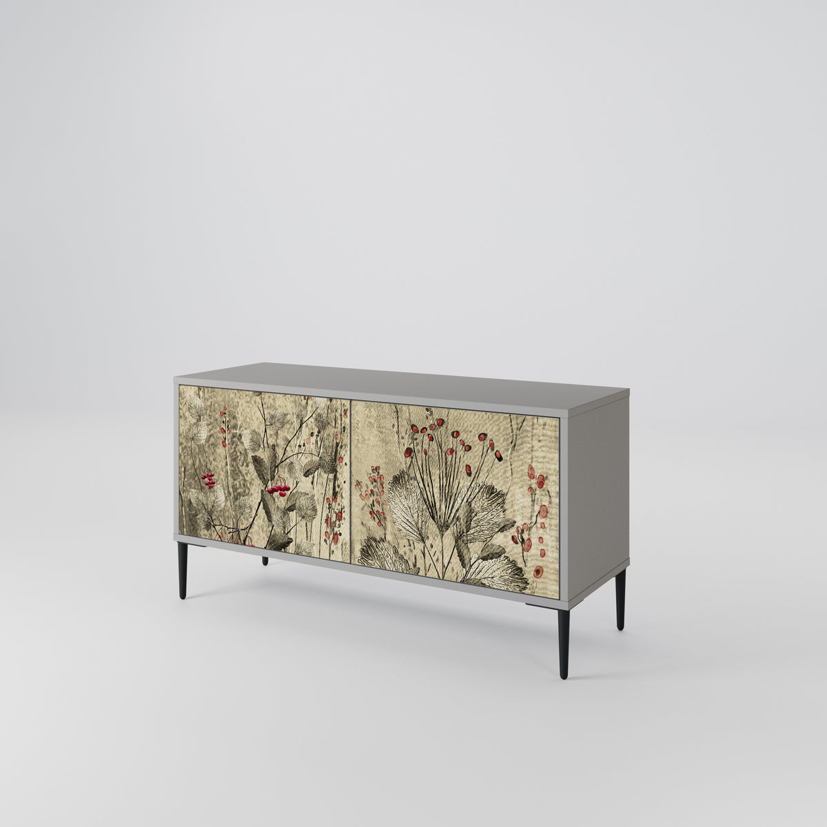 HERBAL GRACE Compact 2-Door TV Cabinet