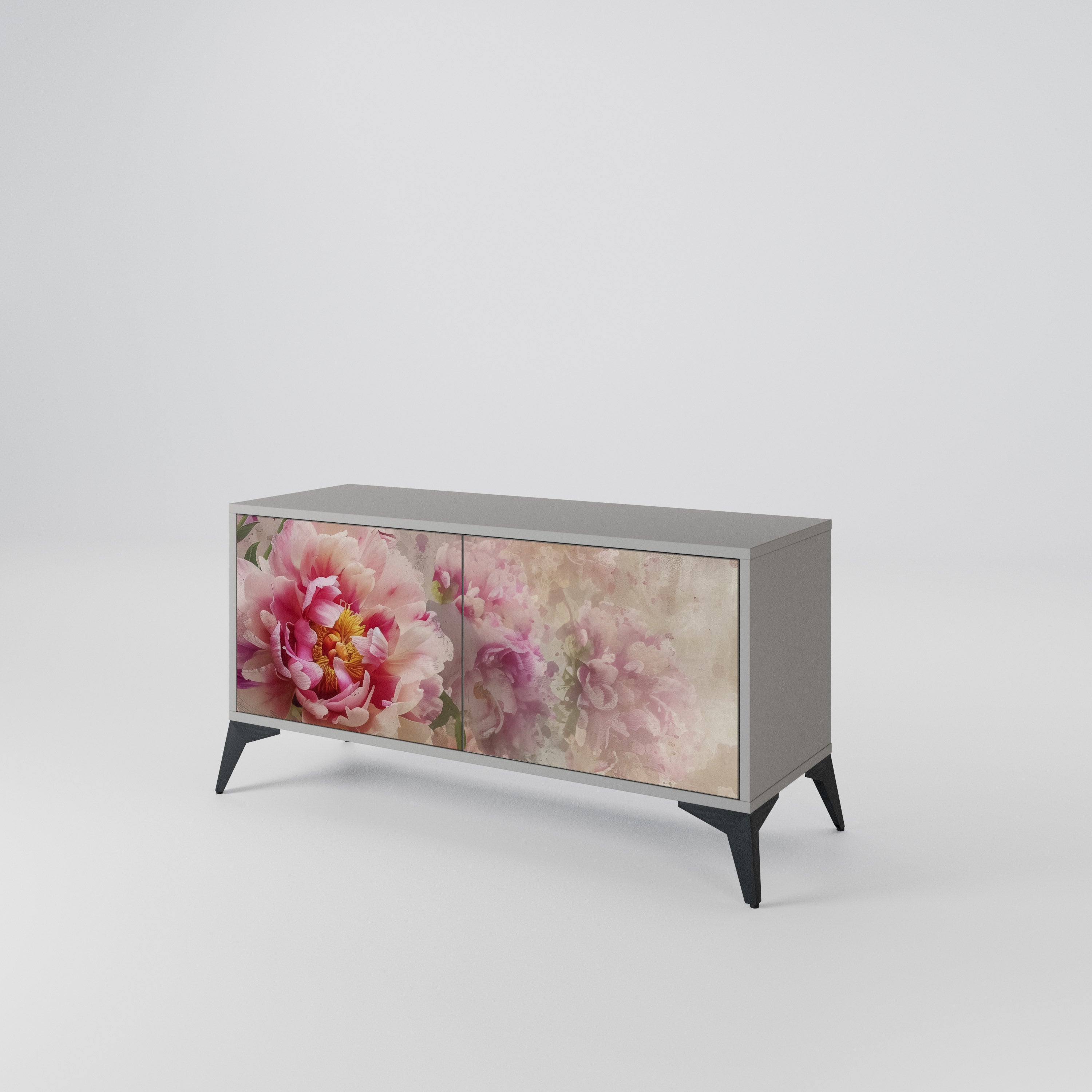 PEONY WHISPER Compact 2-Door TV Cabinet
