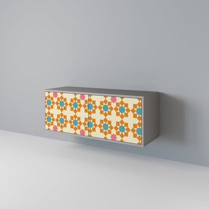 FLORAL DECOR Συμπαγές έπιπλο τηλεόρασης 2-θυρών
