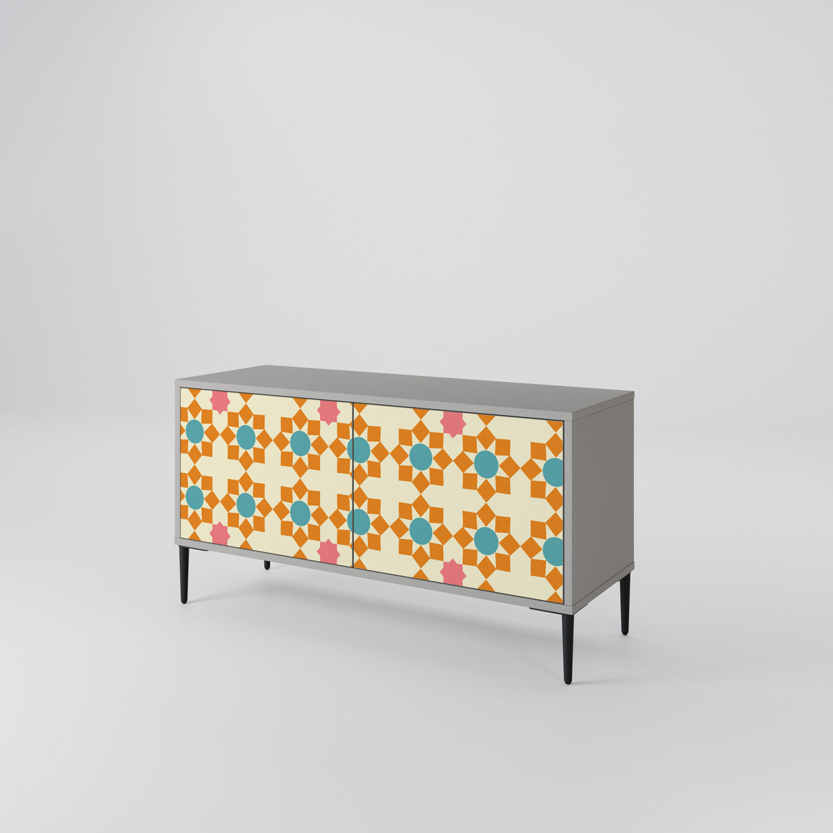 FLORAL DECOR Συμπαγές έπιπλο τηλεόρασης 2-θυρών