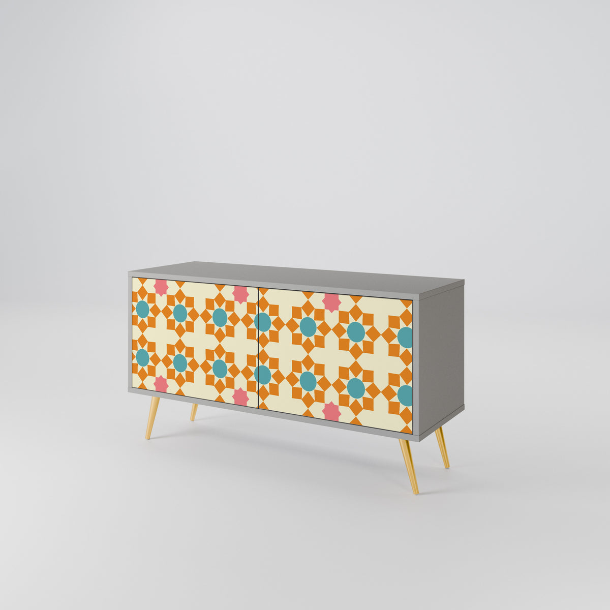 FLORAL DECOR Συμπαγές έπιπλο τηλεόρασης 2-θυρών