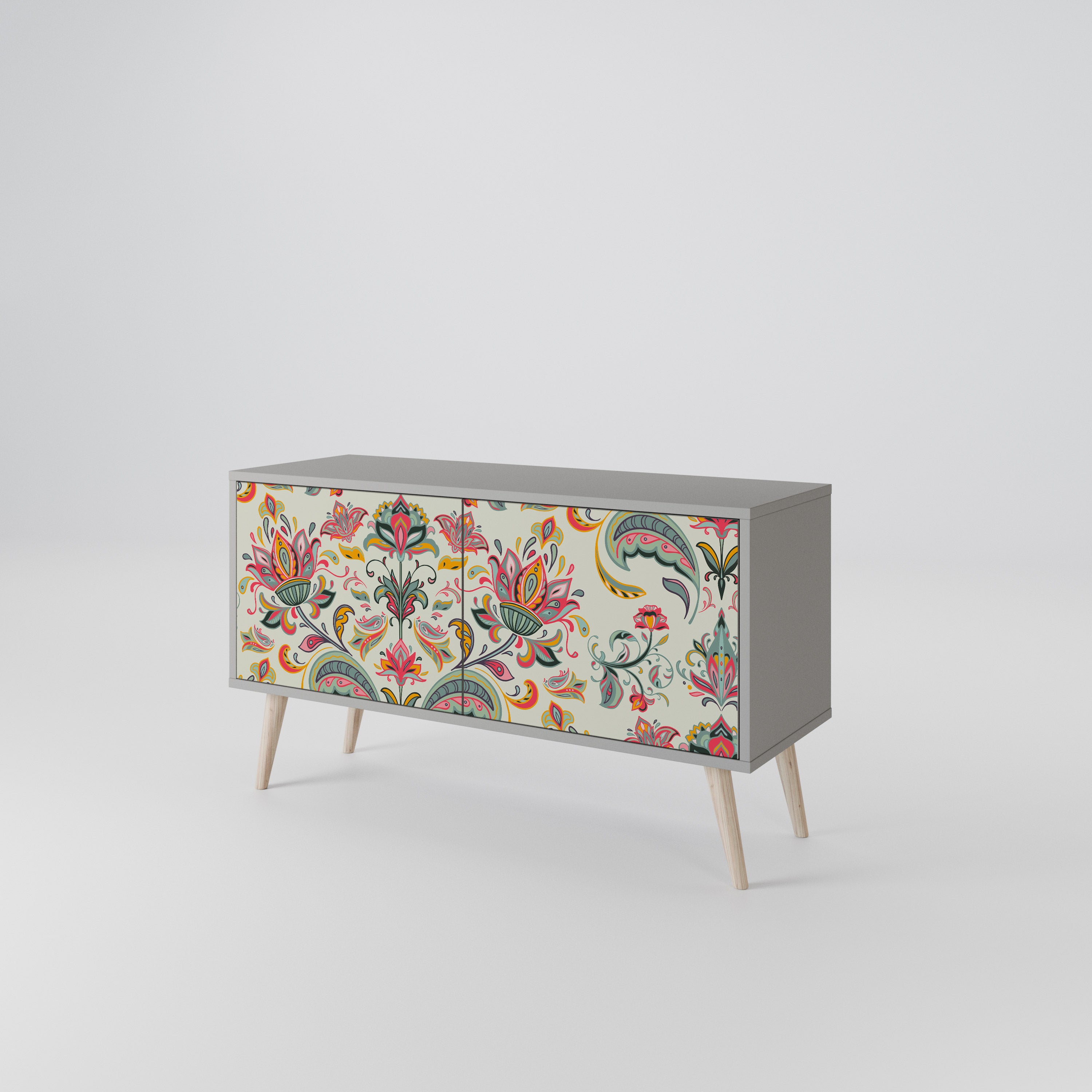 ORGANIC FOLKLORE Compact 2-Door TV Cabinet