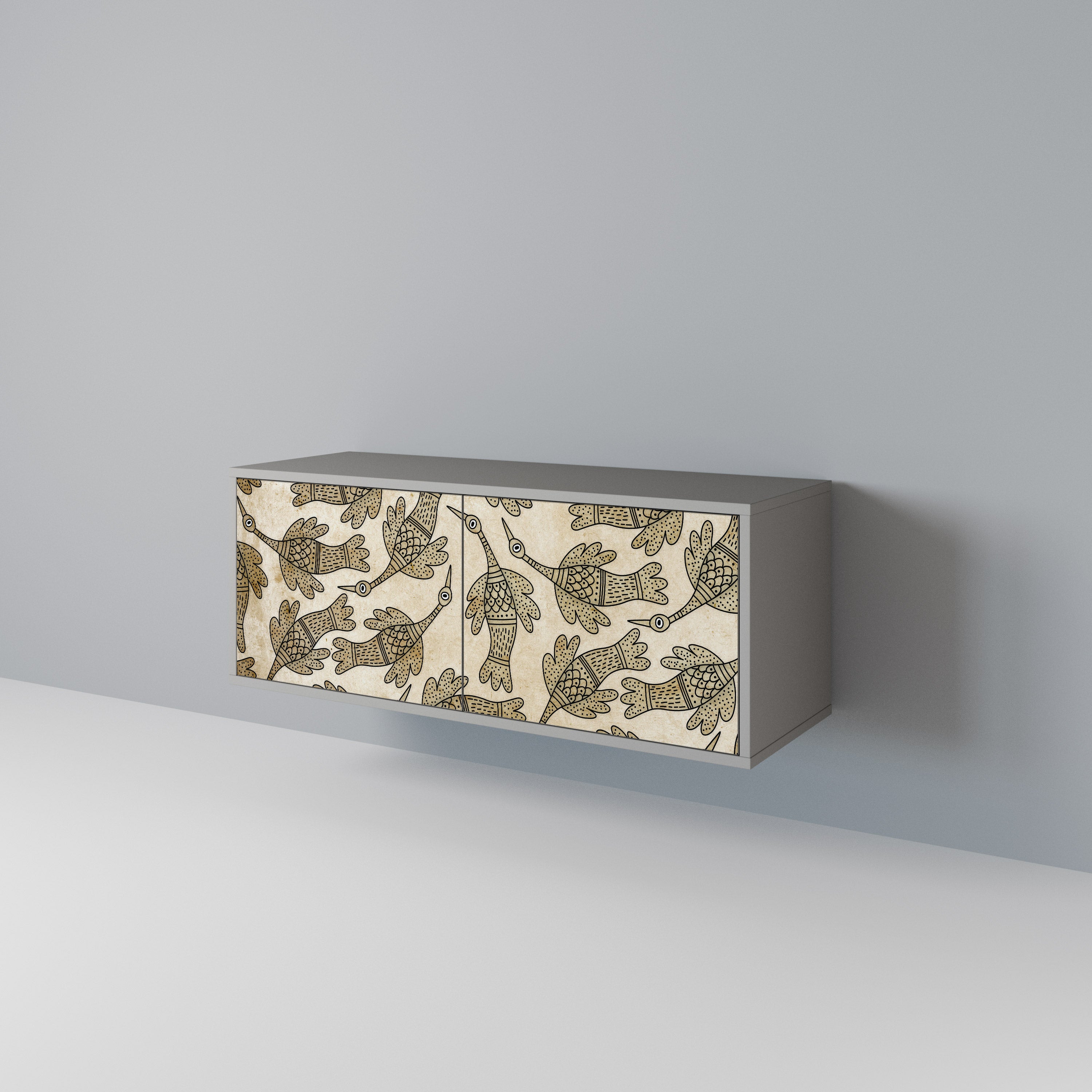 ALMONDINE SONGBIRD Compact 2-Door TV Cabinet