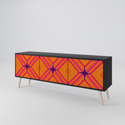 GEOMETRIC BRILLIANCE 3-Door TV Cabinet
