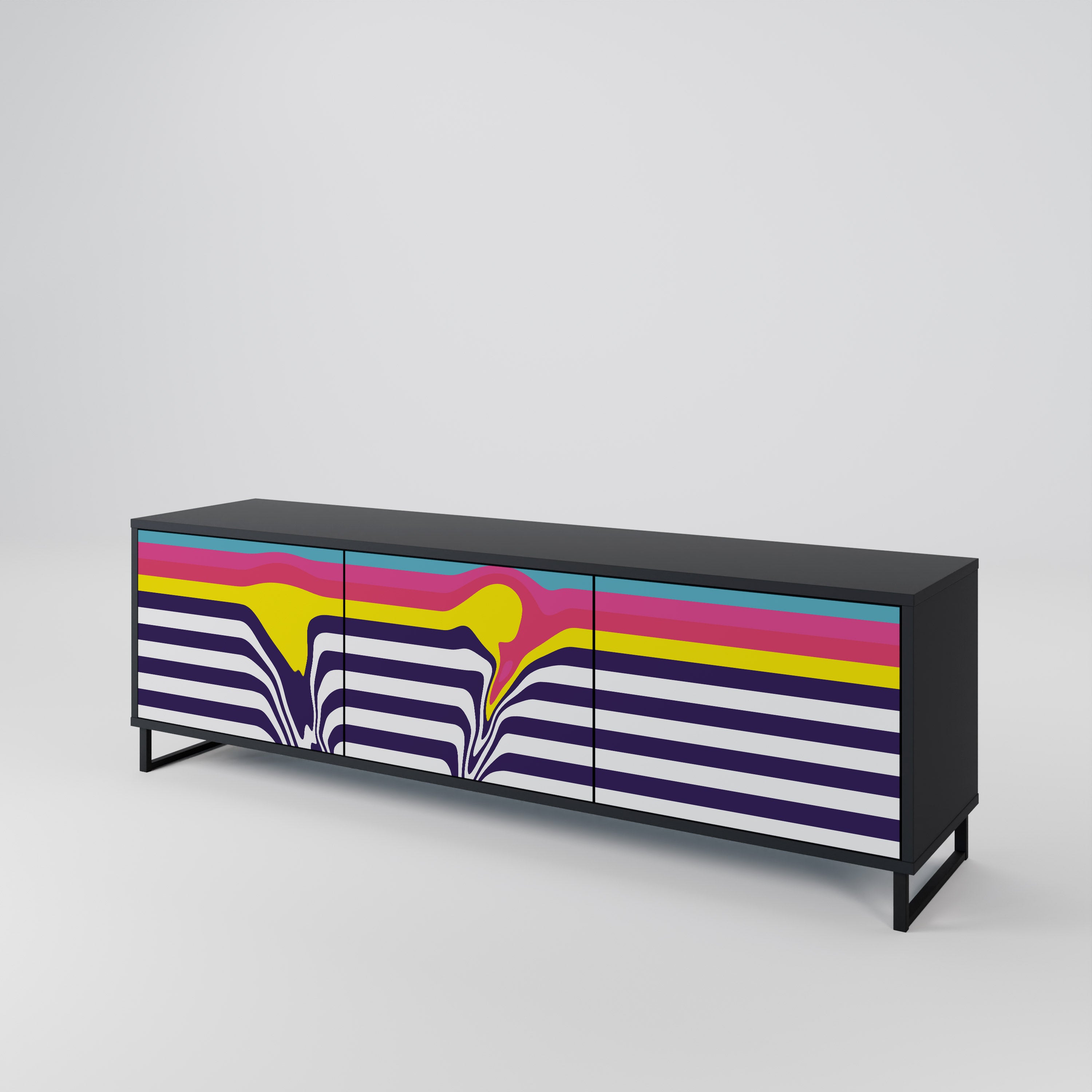 COLORFUL DIVERSION Έπιπλο τηλεόρασης 3-θυρών