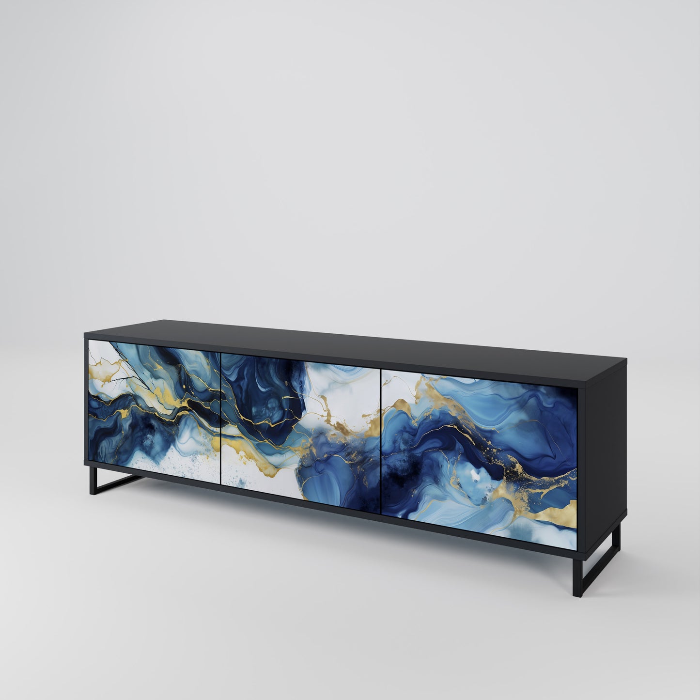 INKY MARBLE Έπιπλο τηλεόρασης 3-θυρών