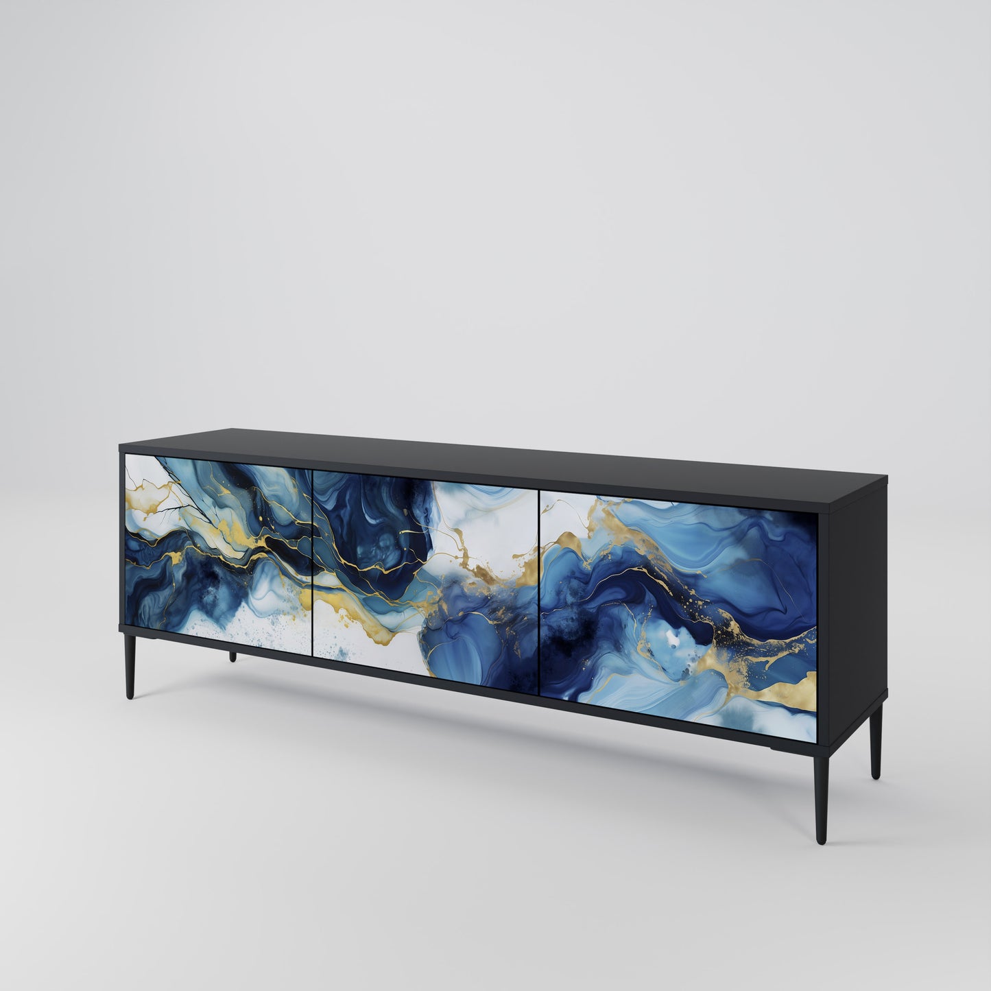 INKY MARBLE Έπιπλο τηλεόρασης 3-θυρών