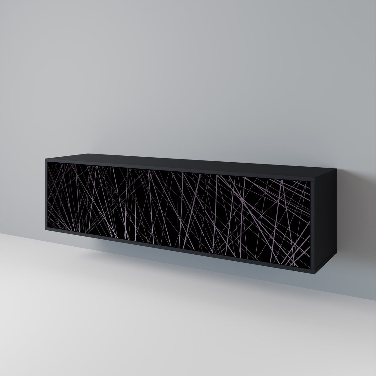 SHIMMER SPIDERGRAM 3-Door TV Cabinet